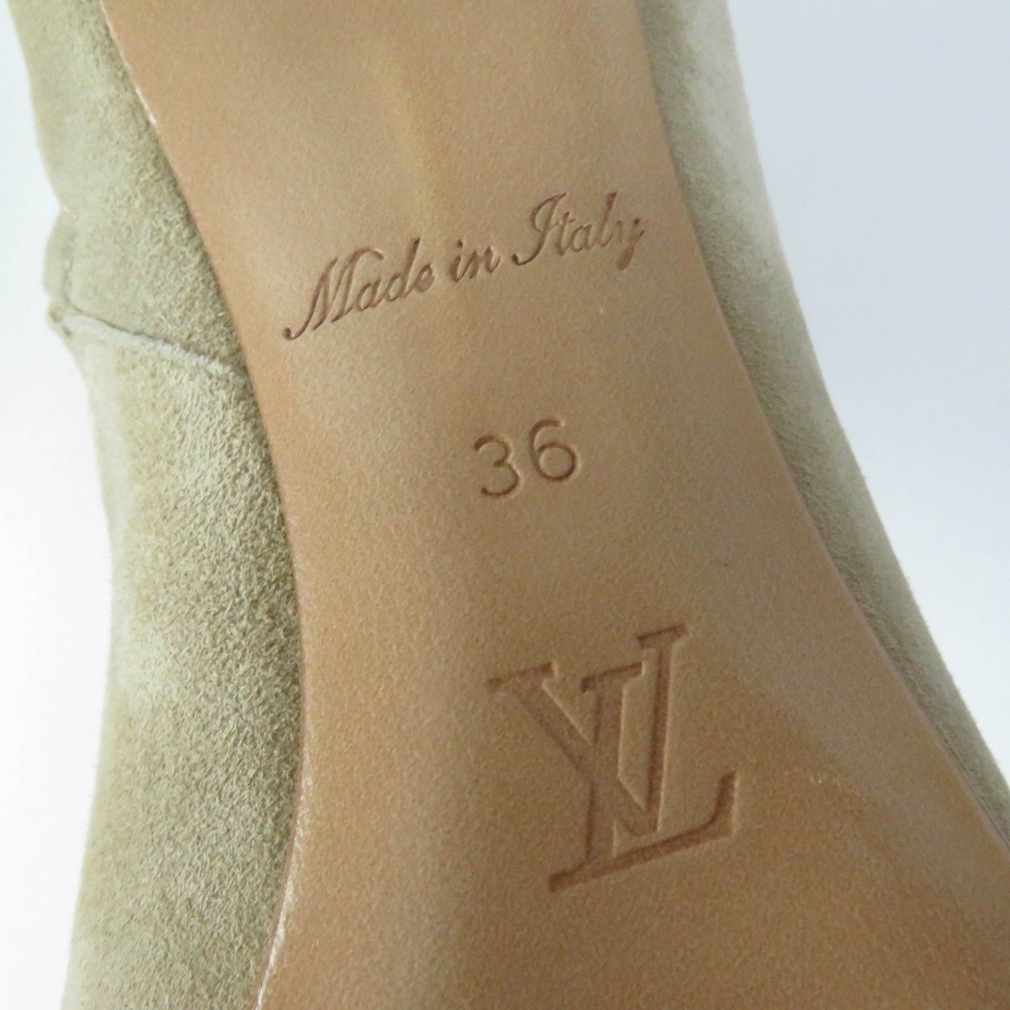 LOUIS VUITTON Ankle boots Main: Suede beige Ultimate Line Women 36 Used
