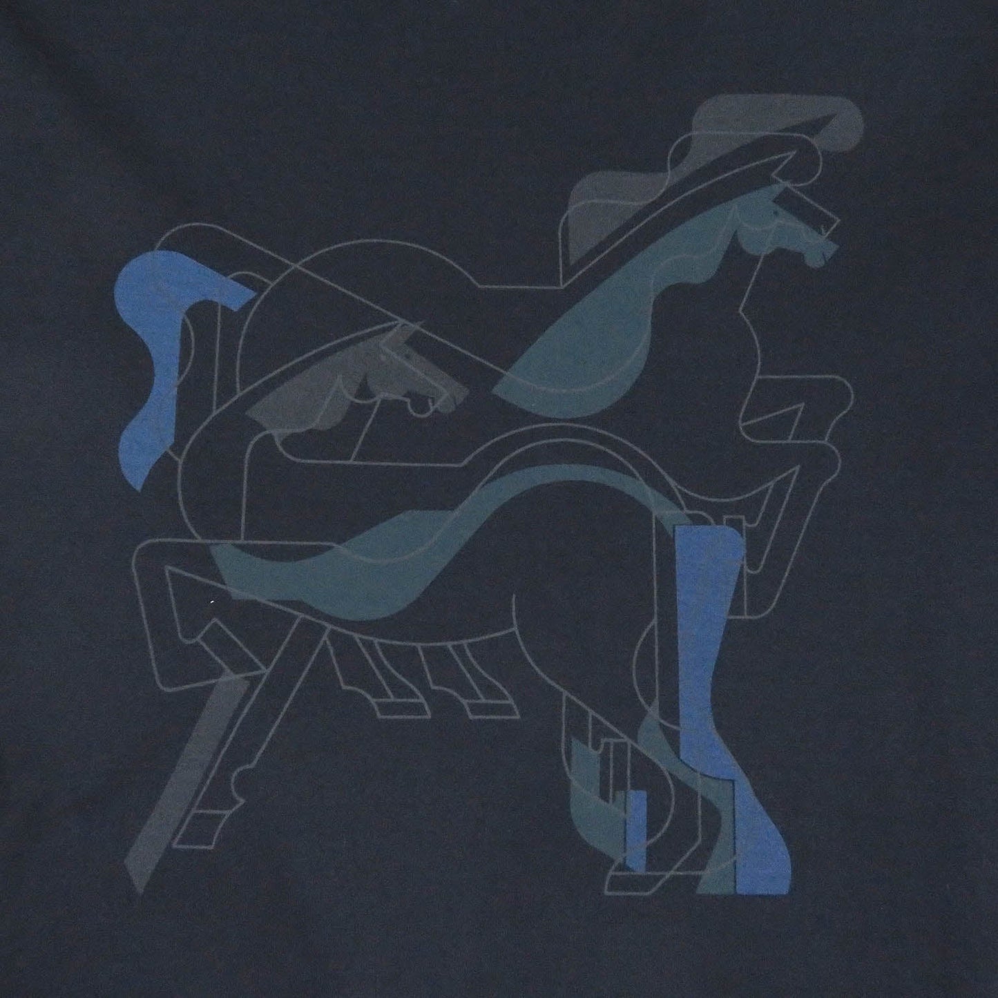 HERMES Short sleeve T-shirt cotton Dark navy S