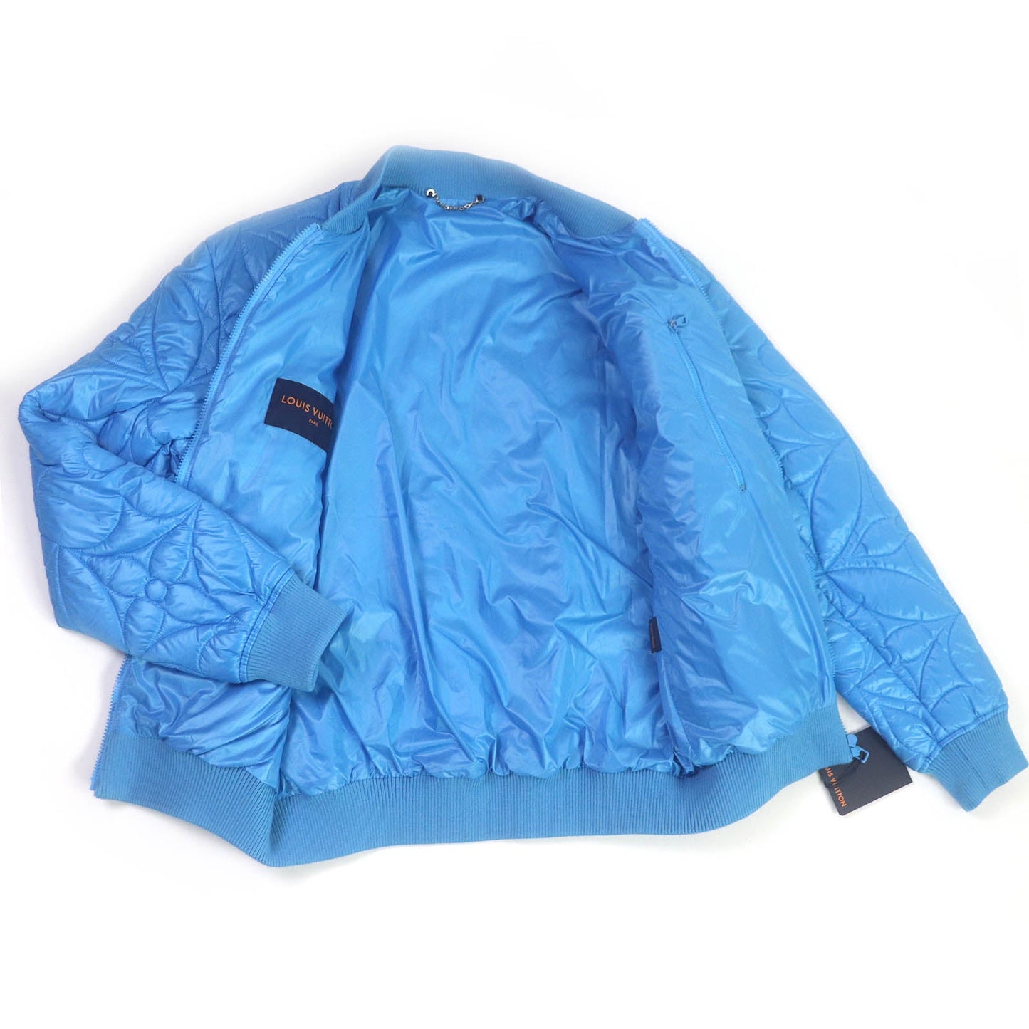 LOUIS VUITTON Blouson 1A9FOC Outer: 100% polyester, Lining: 100% cotton, Filling: 100% polyester Light blue mens 46 Used