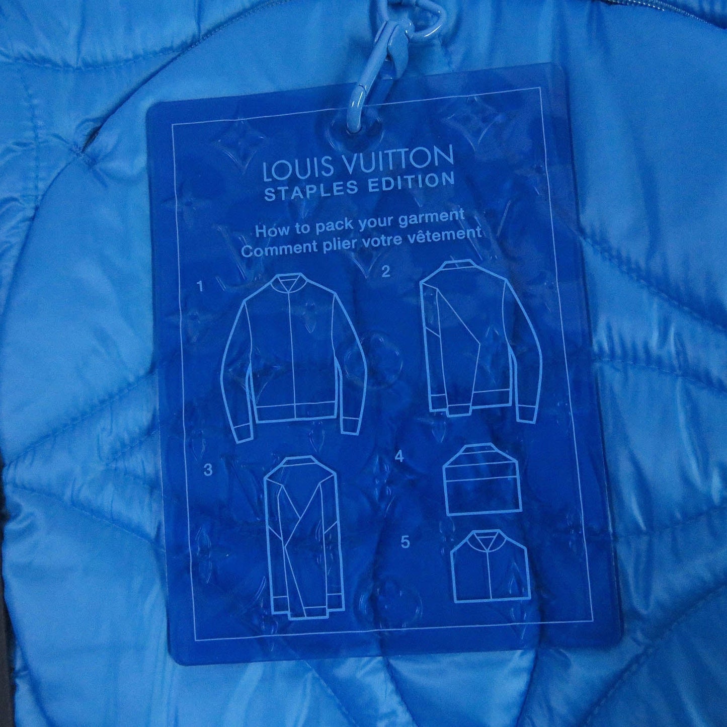 LOUIS VUITTON Blouson 1A9FOC Outer: 100% polyester, Lining: 100% cotton, Filling: 100% polyester Light blue mens 46 Used