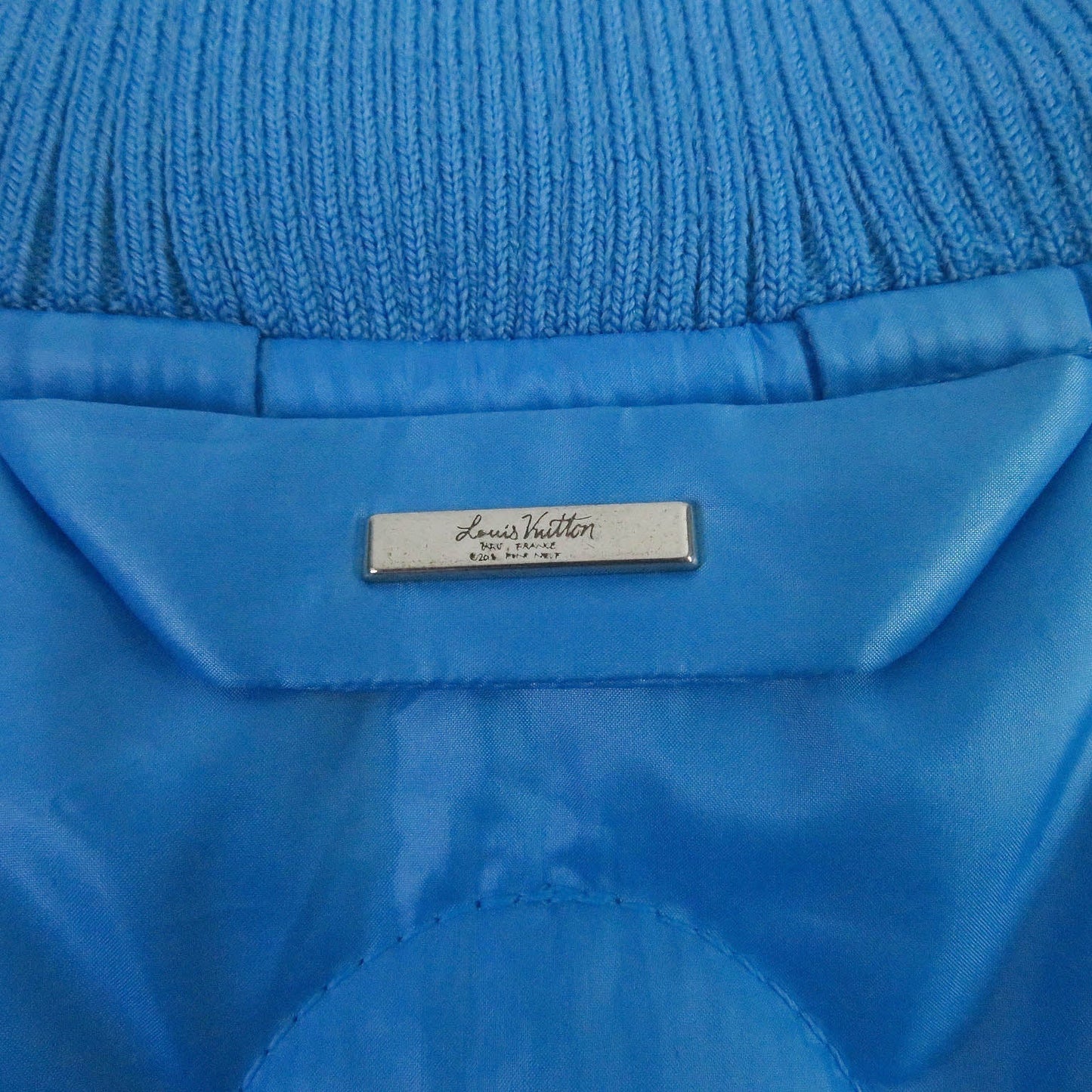 LOUIS VUITTON Blouson 1A9FOC Outer: 100% polyester, Lining: 100% cotton, Filling: 100% polyester Light blue mens 46 Used