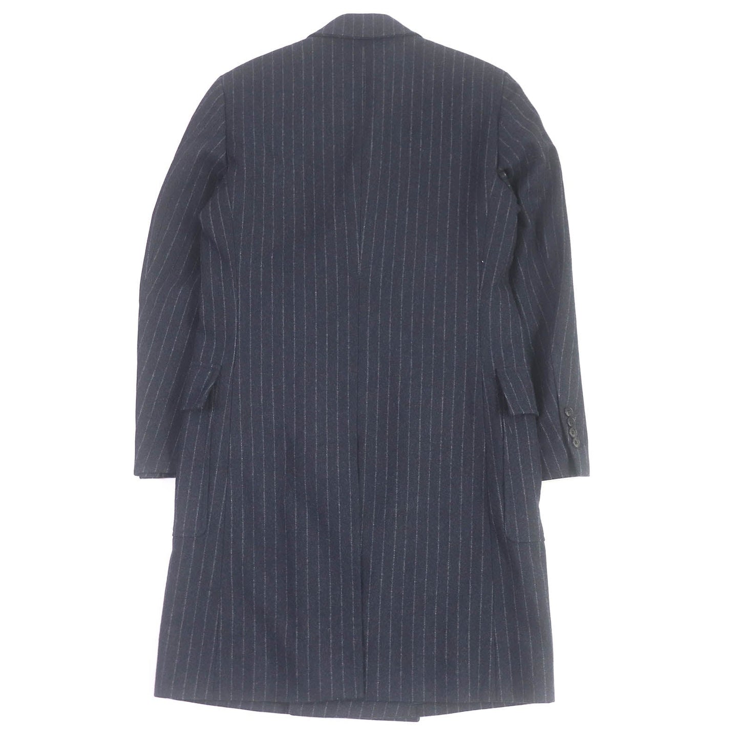 HERMES Chester coat wool Navy 44