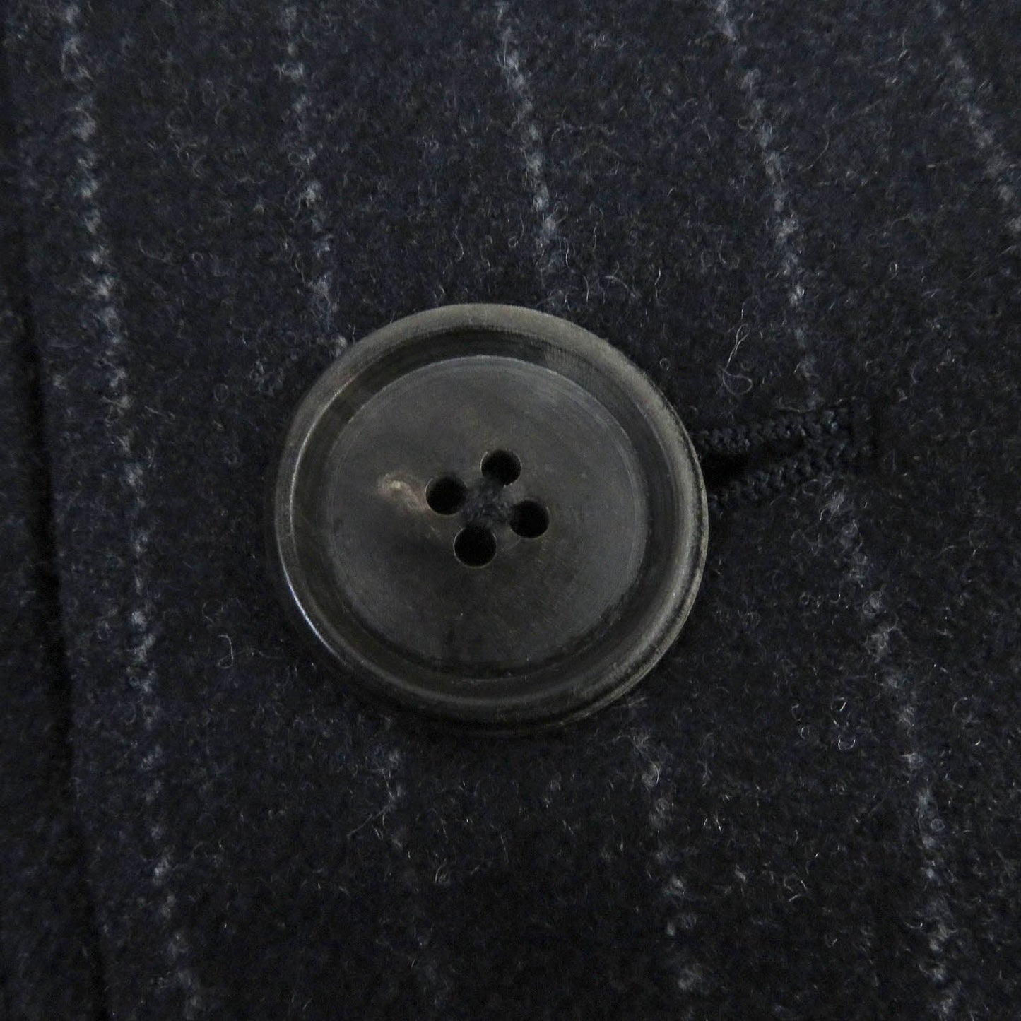 HERMES Chester coat wool Navy 44
