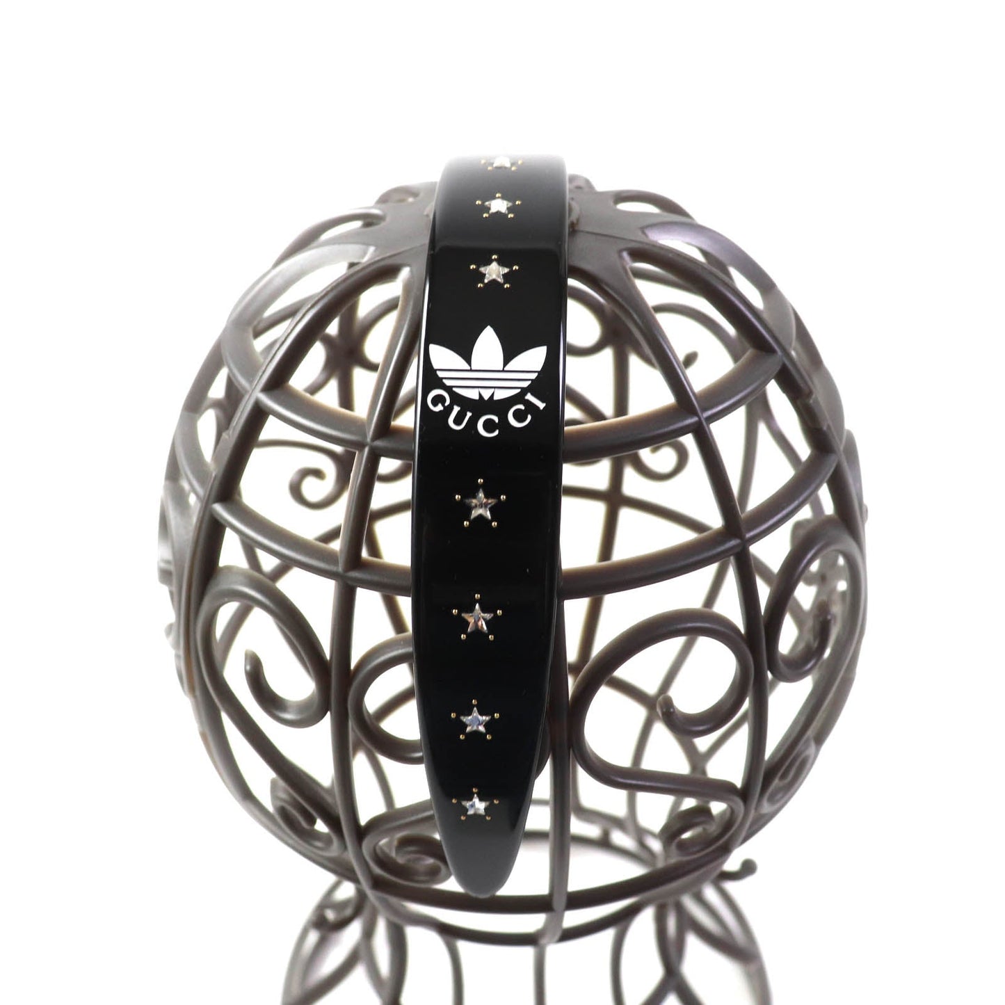 GUCCI hair accessory 702950 Resin black adidas collaboration Katyusha