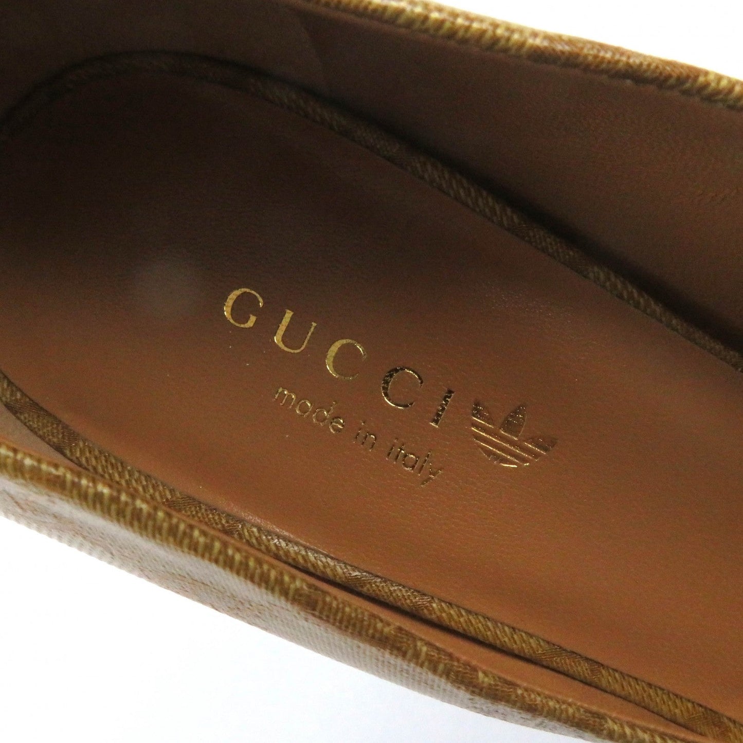 GUCCI pumps 702221 leather Brown 37