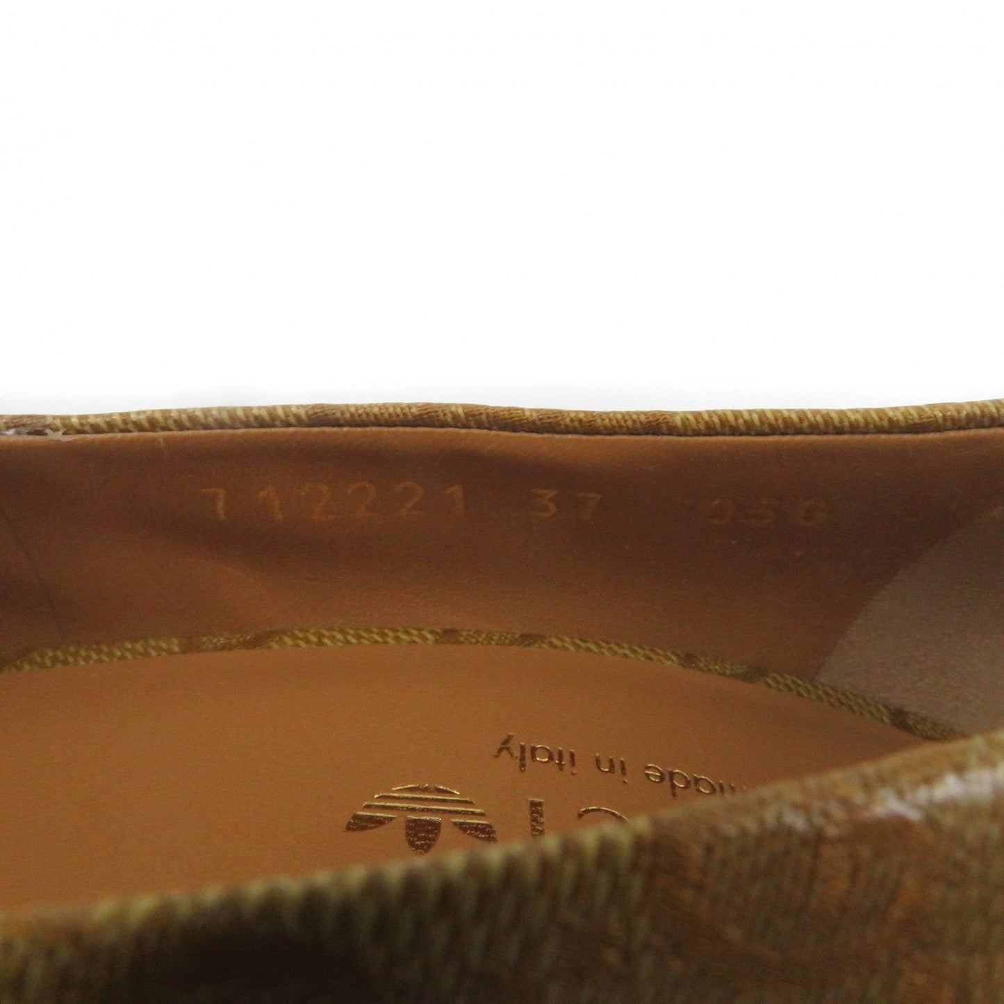 GUCCI pumps 702221 leather Brown 37