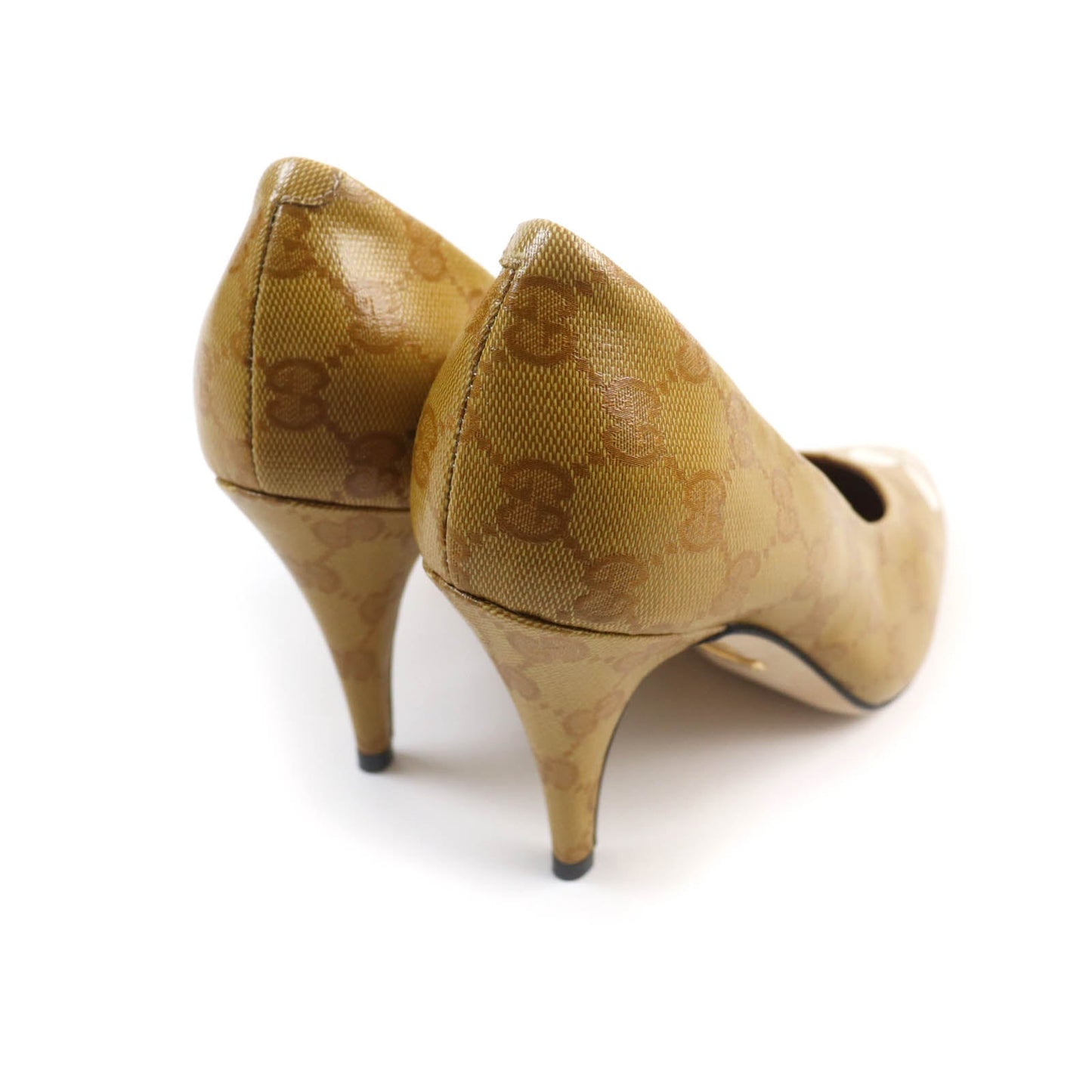 GUCCI pumps 702221 leather Brown 37