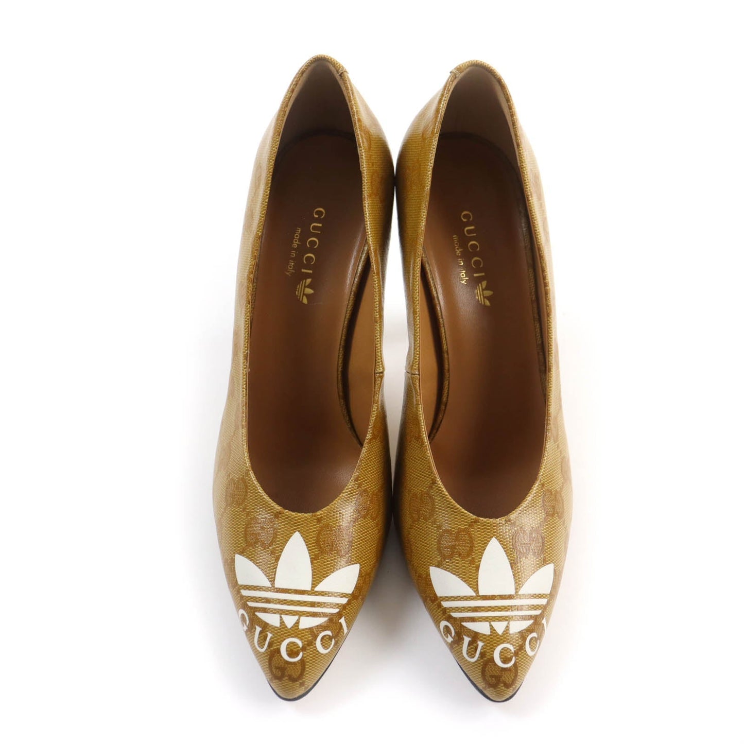 GUCCI pumps 702221 leather Brown 37