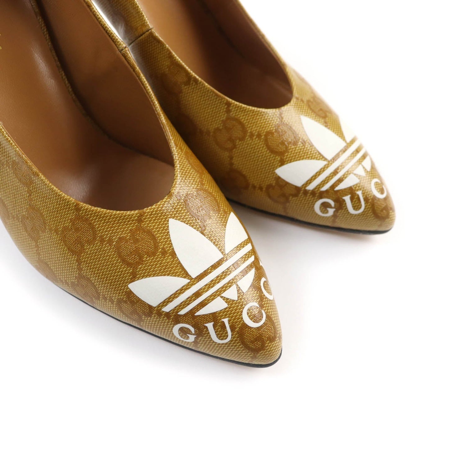 GUCCI pumps 702221 leather Brown 37