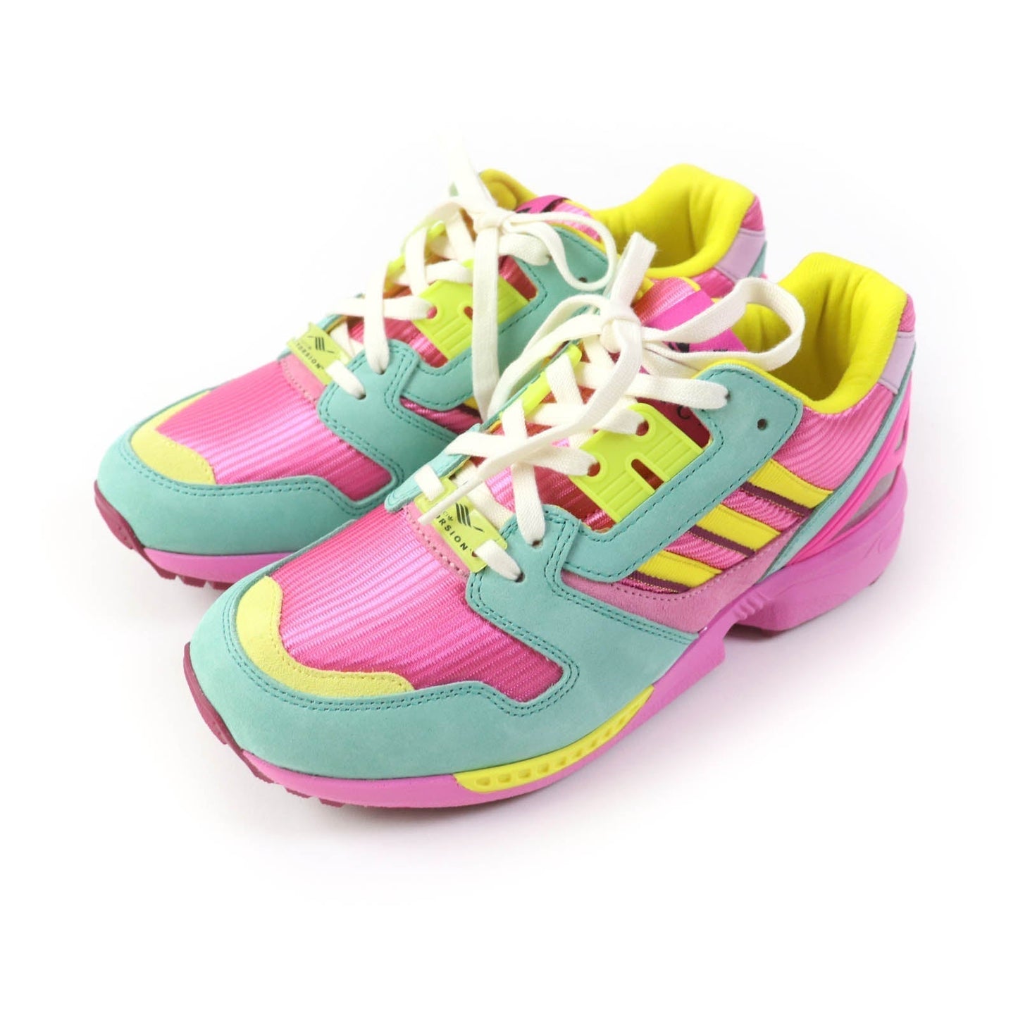 GUCCI sneakers 722212 Suede, Mesh multicolor Adidas collaboration TORSION ZX 8000 Women 23 Secondhand