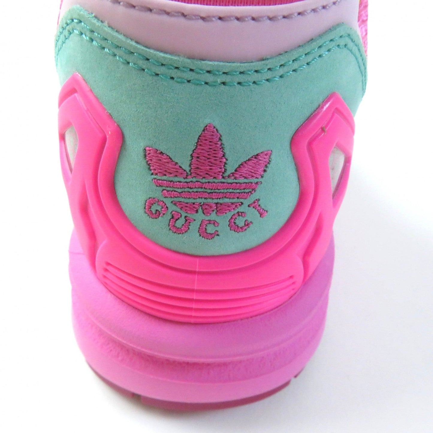 GUCCI sneakers 722212 Suede, Mesh multicolor Adidas collaboration TORSION ZX 8000 Women 23 Secondhand