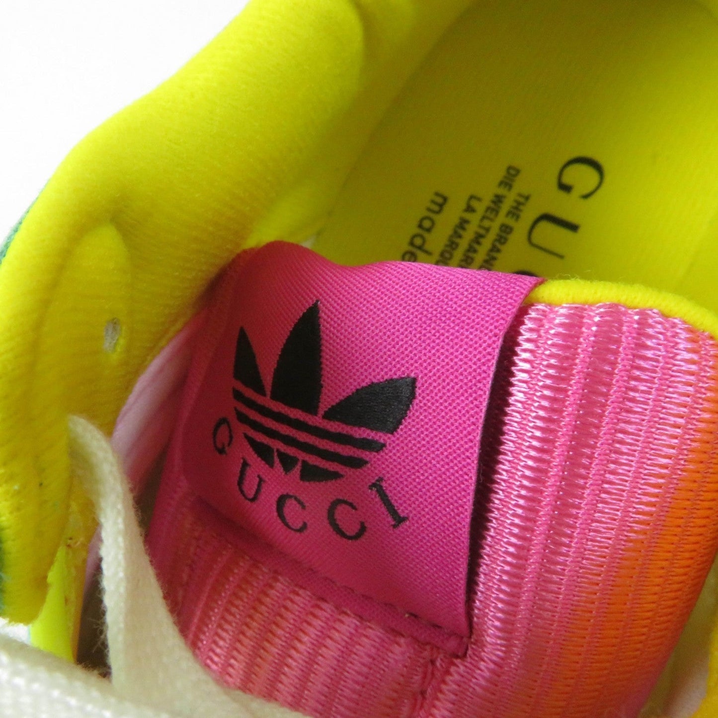 GUCCI sneakers 722212 Suede, Mesh multicolor Adidas collaboration TORSION ZX 8000 Women 23 Secondhand