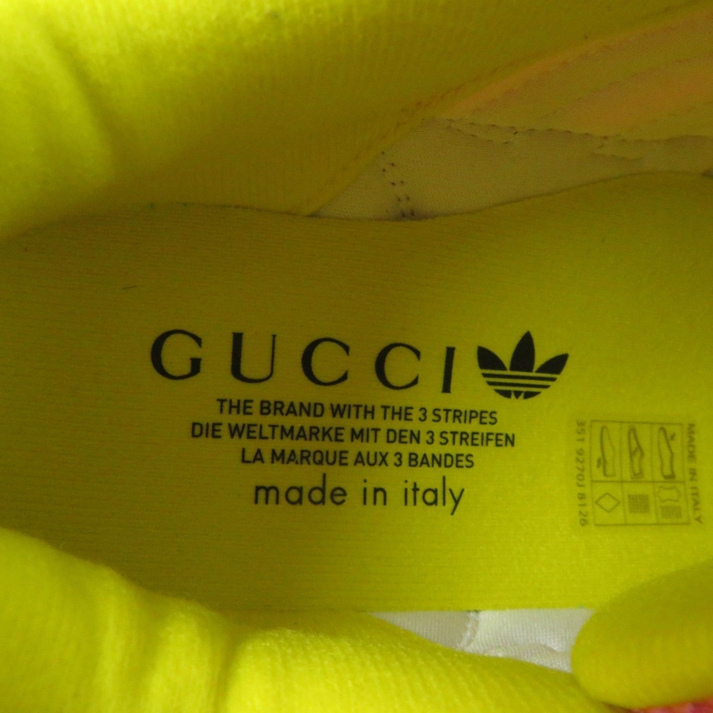 GUCCI sneakers 722212 Suede, Mesh multicolor Adidas collaboration TORSION ZX 8000 Women 23 Secondhand