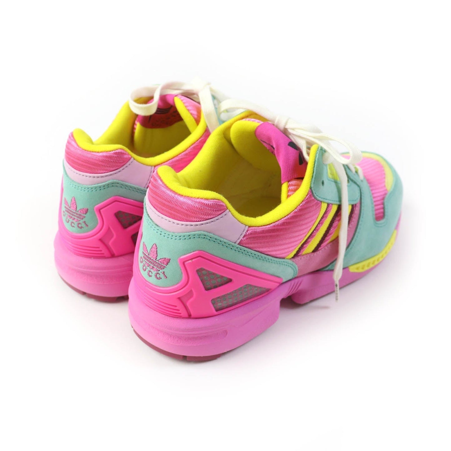 GUCCI sneakers 722212 Suede, Mesh multicolor Adidas collaboration TORSION ZX 8000 Women 23 Secondhand