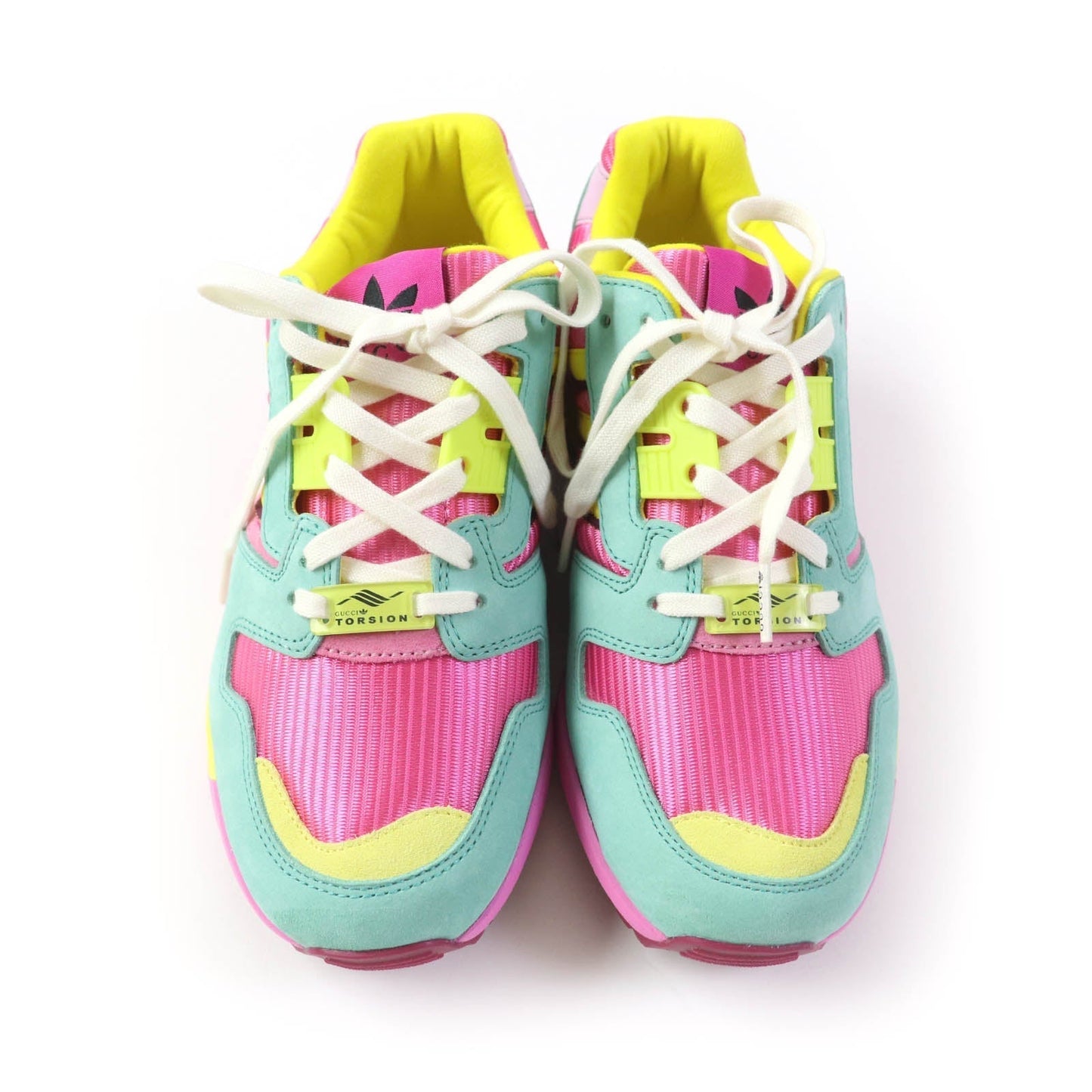 GUCCI sneakers 722212 Suede, Mesh multicolor Adidas collaboration TORSION ZX 8000 Women 23 Secondhand