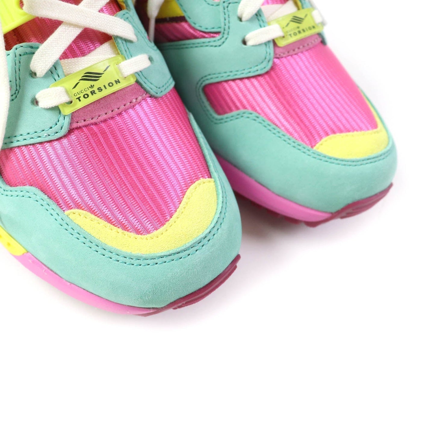 GUCCI sneakers 722212 Suede, Mesh multicolor Adidas collaboration TORSION ZX 8000 Women 23 Secondhand
