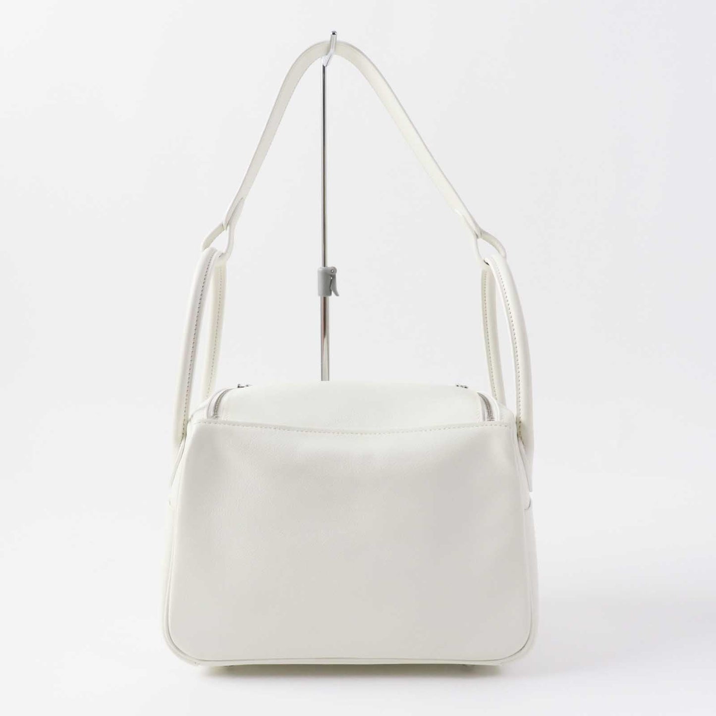 HERMES Shoulder Bag Evercolor white Lindy 26