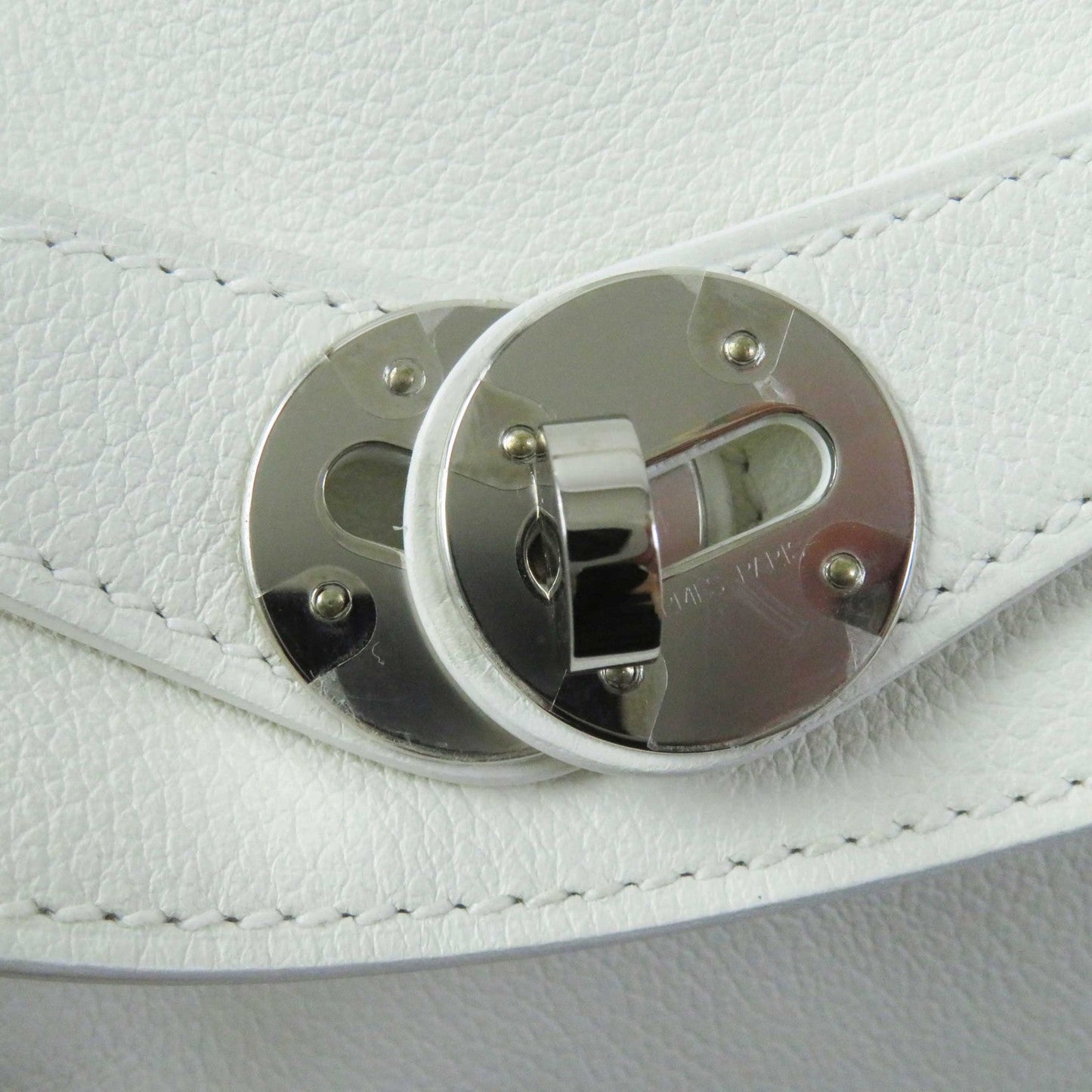 HERMES Shoulder Bag Evercolor white Lindy 26