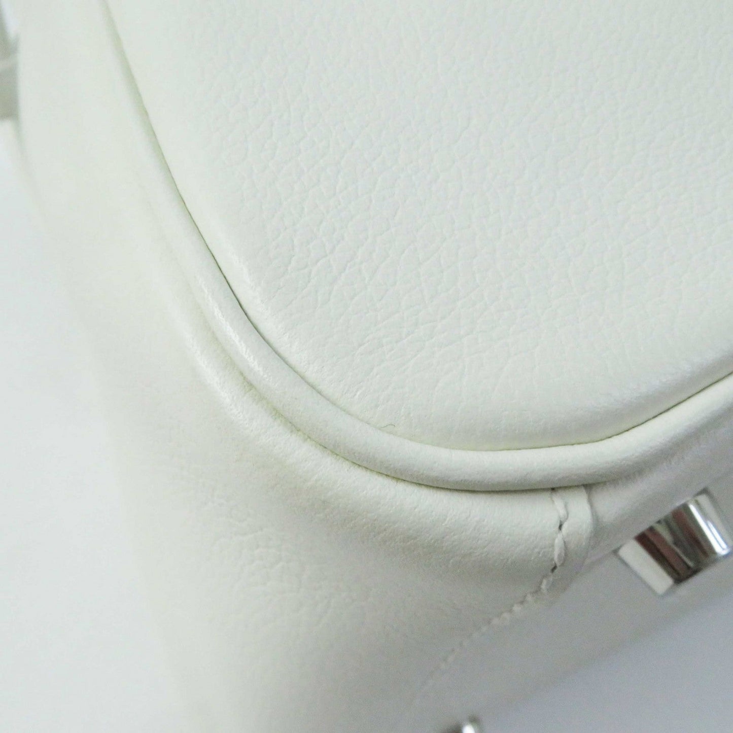 HERMES Shoulder Bag Evercolor white Lindy 26
