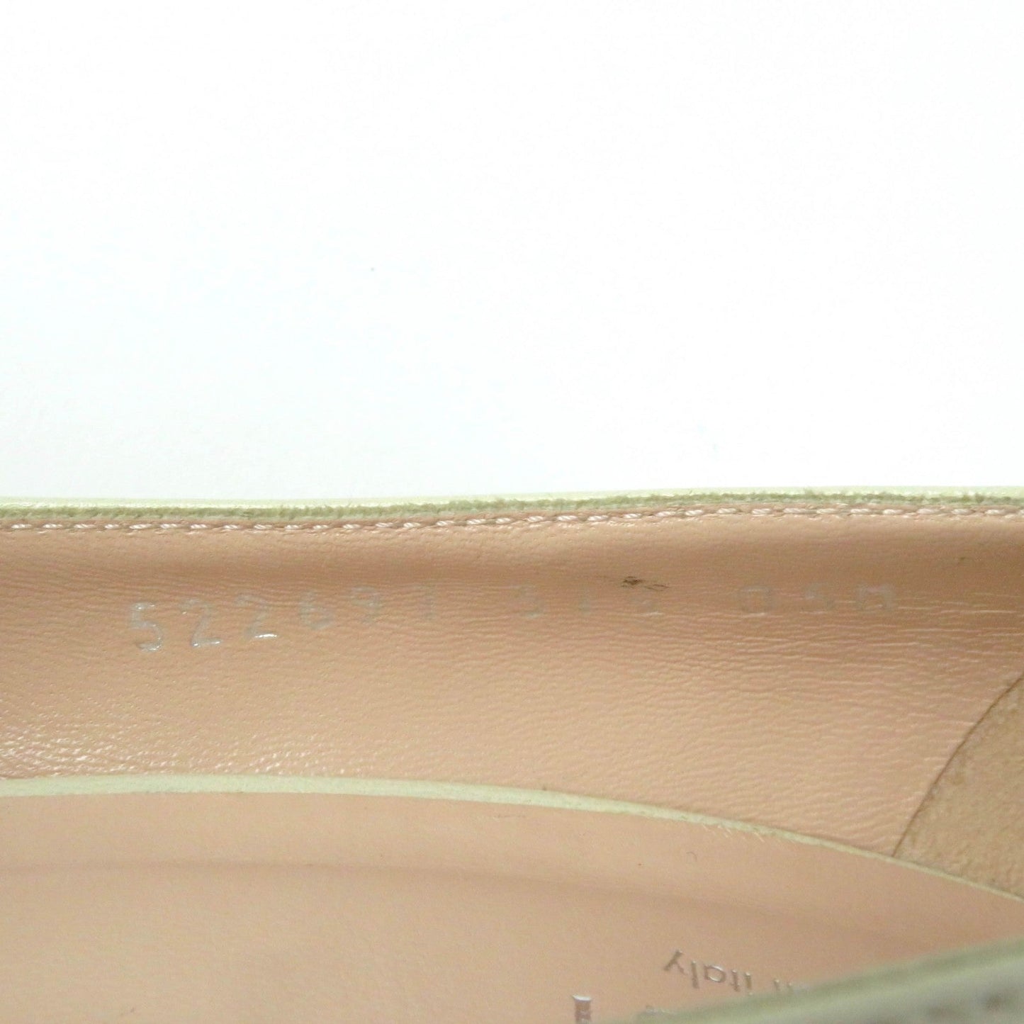 GUCCI pumps 522697 leather Ivory 37.5