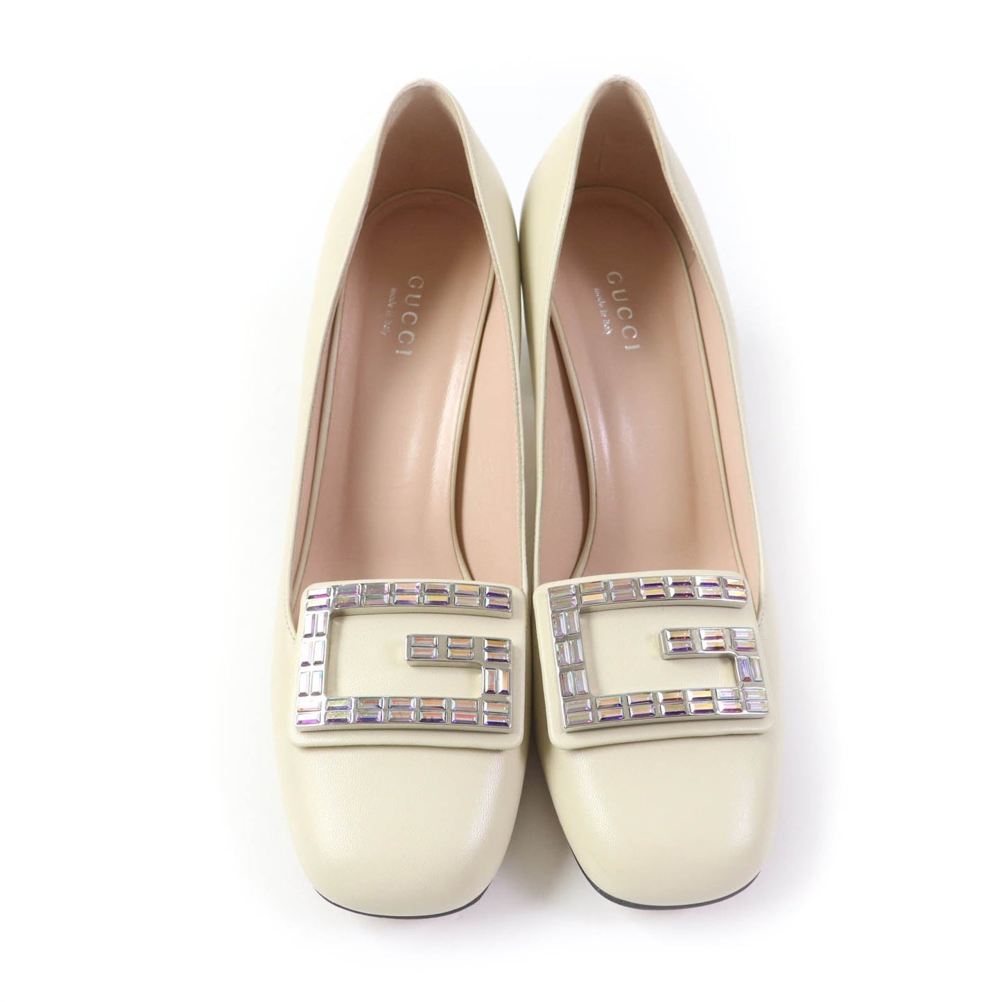 GUCCI pumps 522697 leather Ivory 37.5