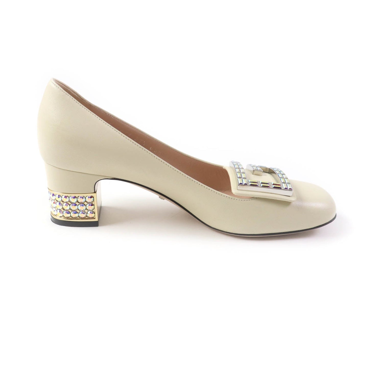 GUCCI pumps 522697 leather Ivory 37.5