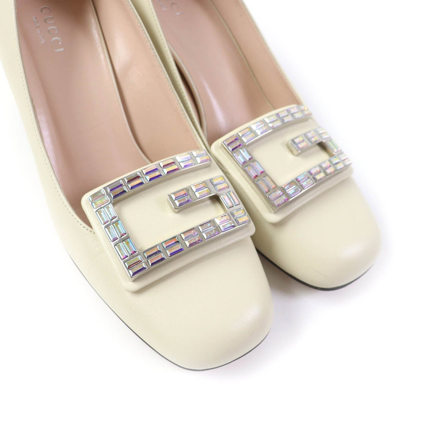 GUCCI pumps 522697 leather Ivory 37.5