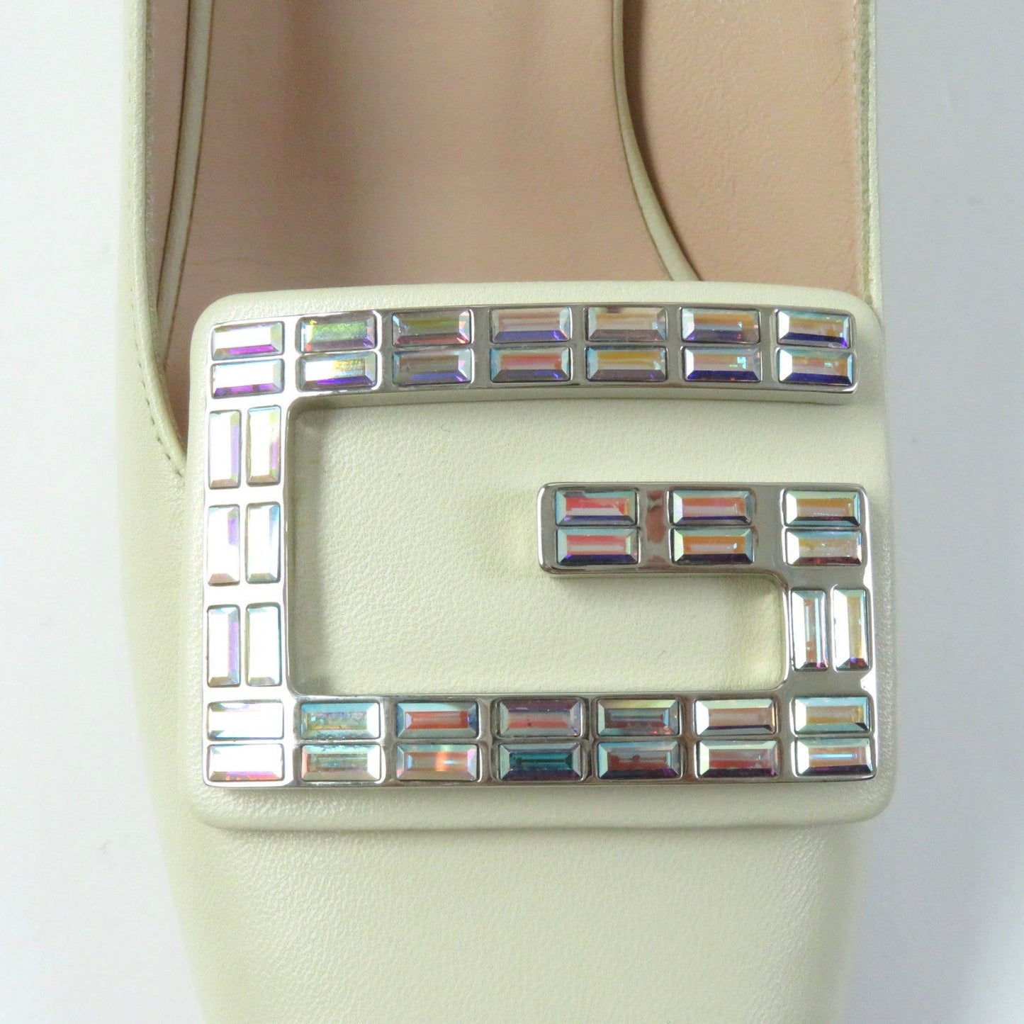 GUCCI pumps 522697 leather Ivory 37.5