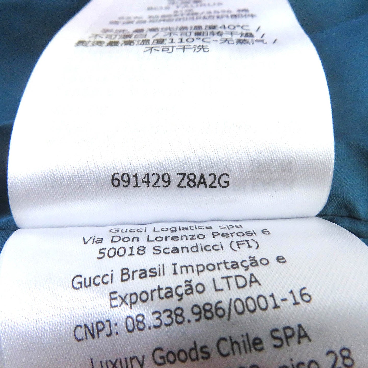 GUCCI Blouson 691429 Main: 100% acetate, Main: 100% polyester, Main: 100% nylon multicolor mens 52 Used
