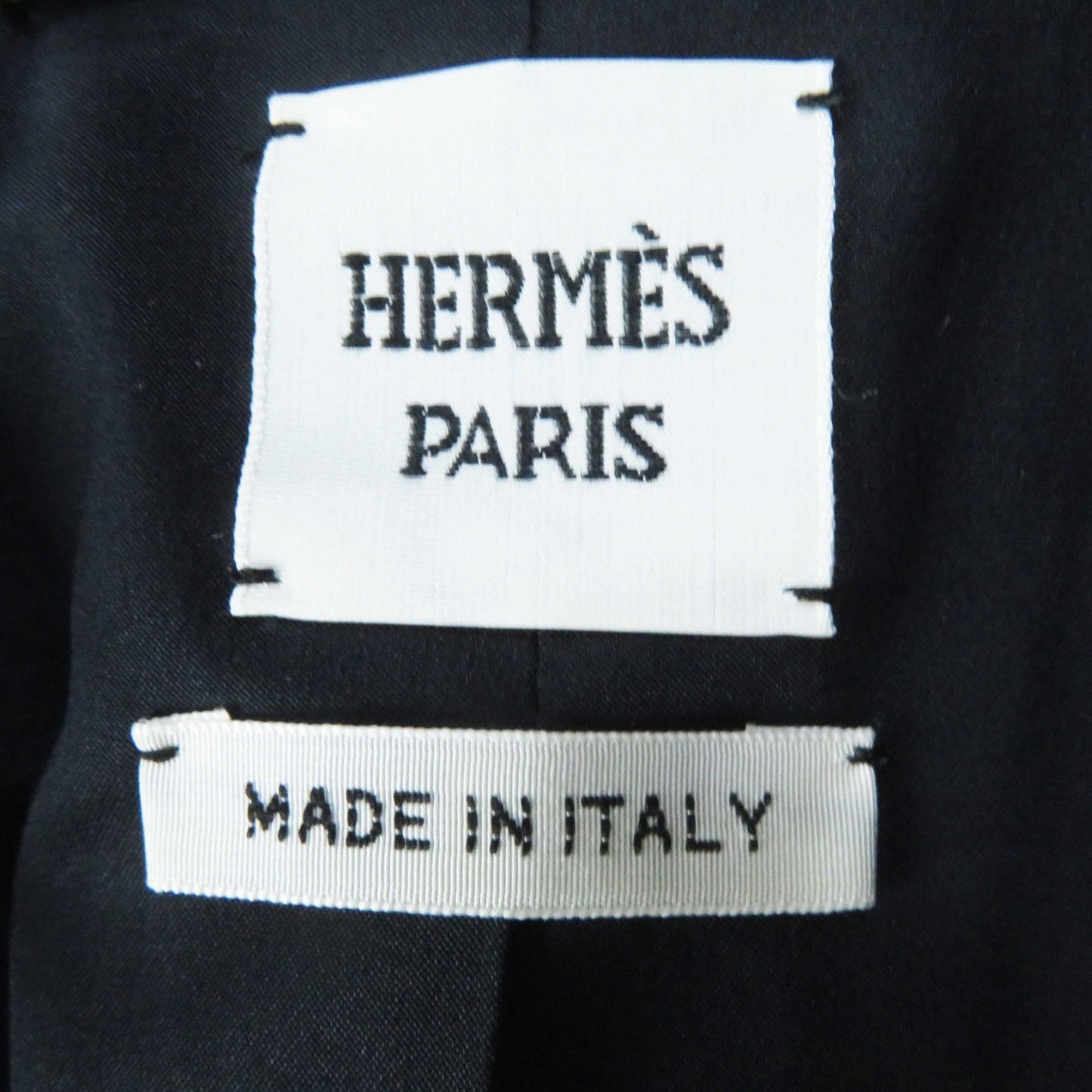 HERMES Nylon jacket 2H0203DM wool black 36