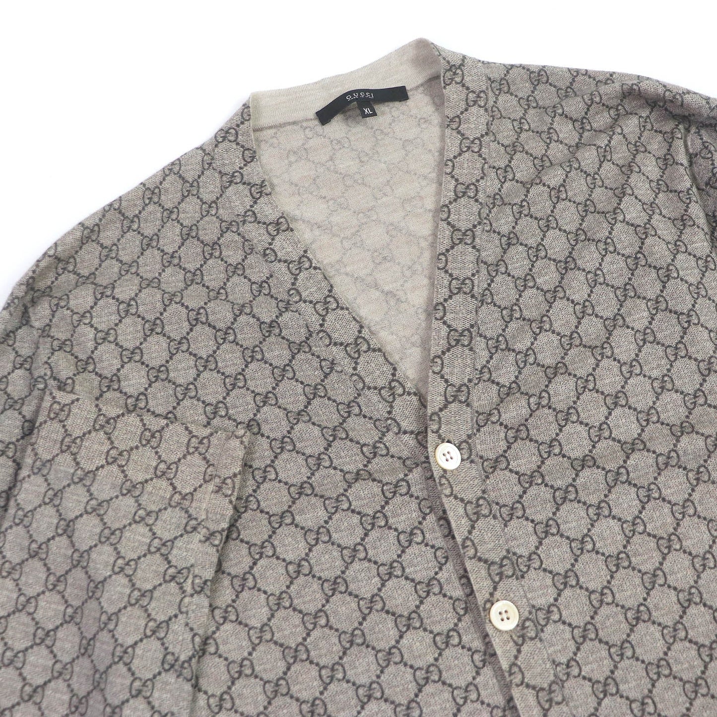 GUCCI cardigan cashmere beige XL
