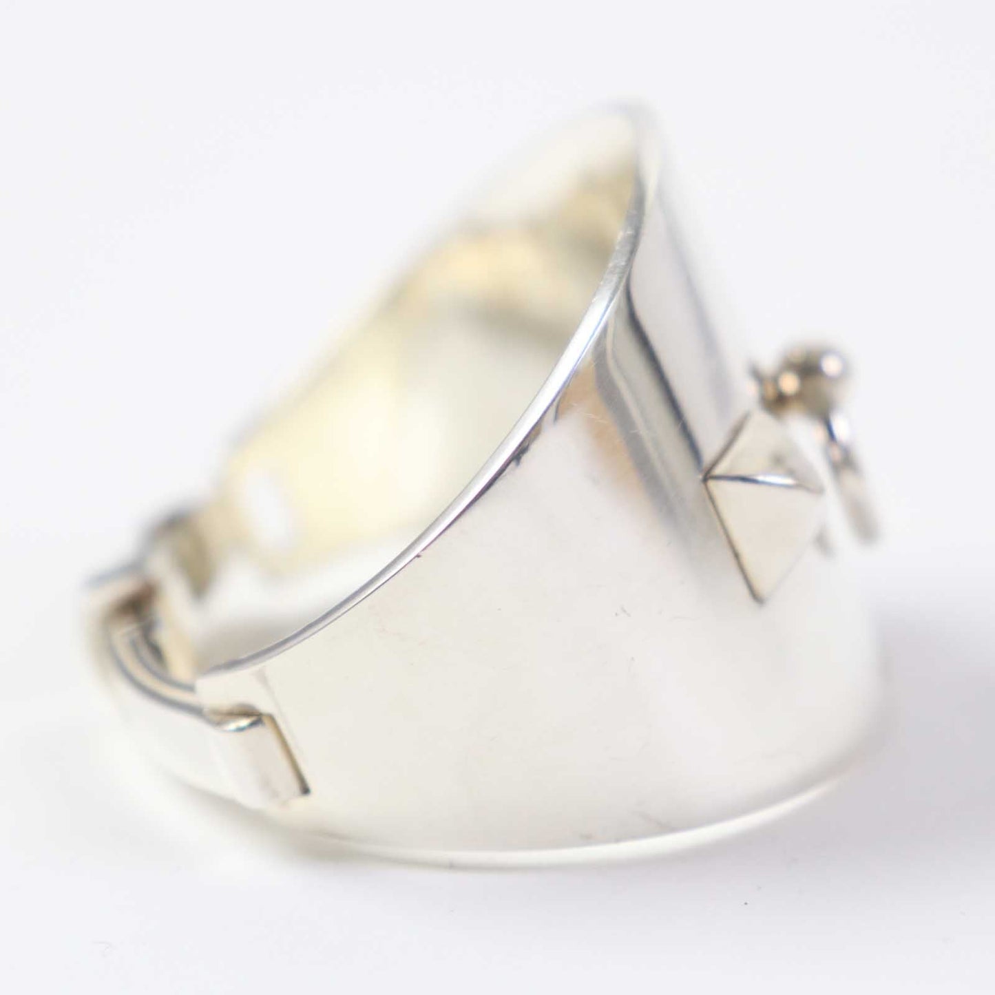 HERMES Bangle AG925 Silver Collier de Sian Rock