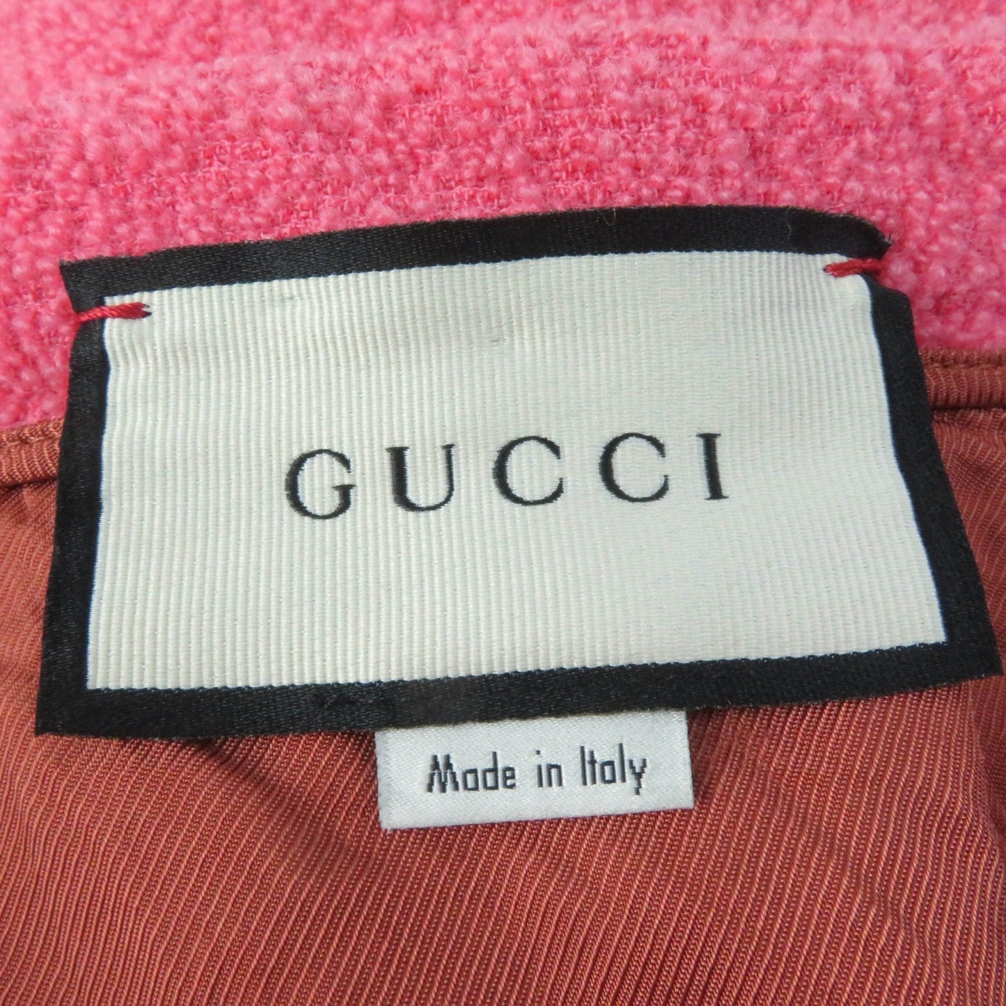 GUCCI Mini skirt 631492 wool pink 36