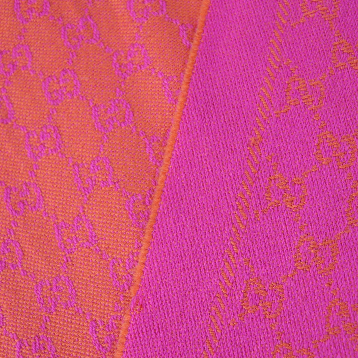 GUCCI Scarf 202253 wool Orange pink