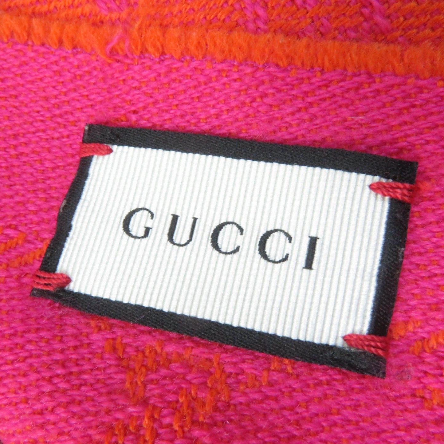 GUCCI Scarf 202253 wool Orange pink