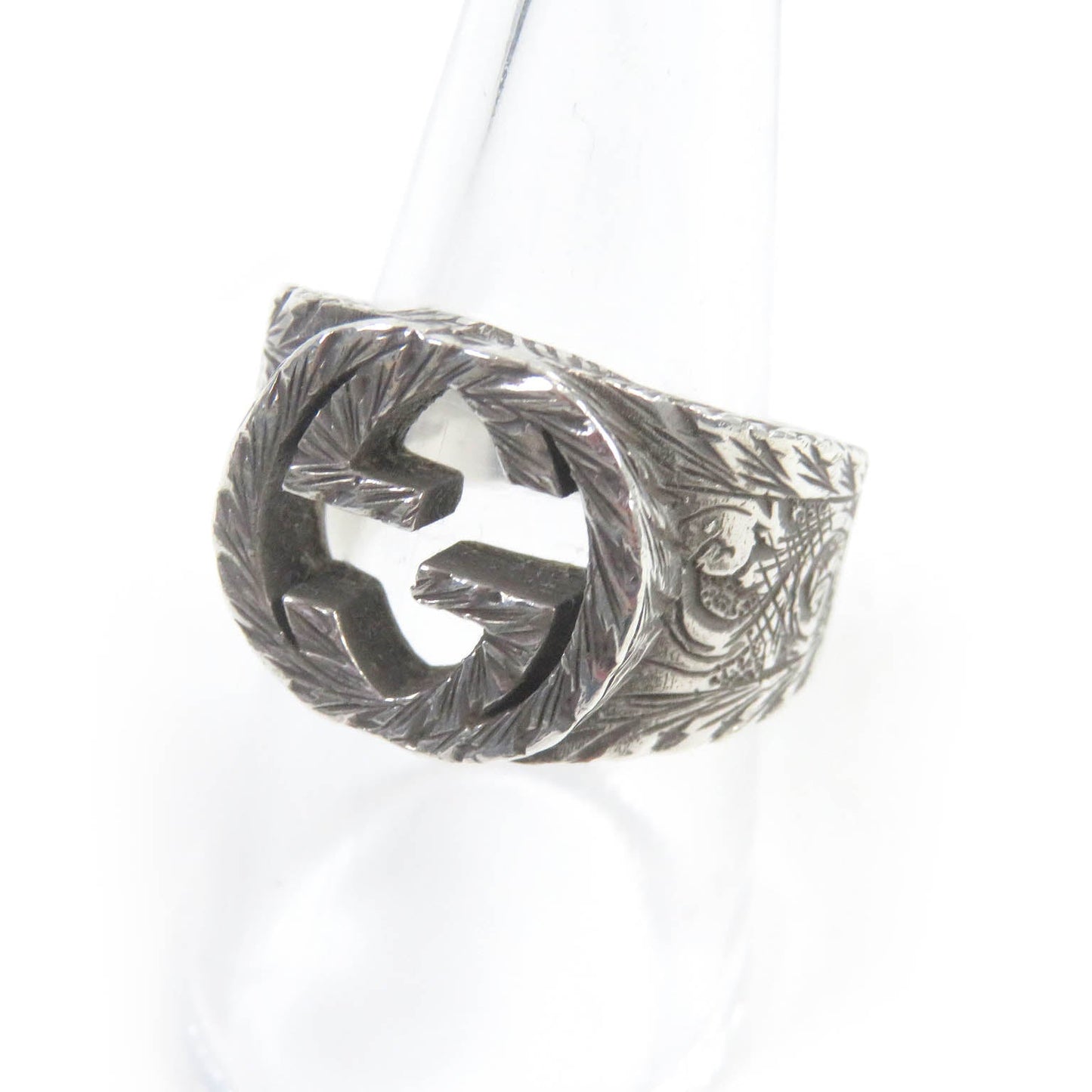 GUCCI Ring AG925 Silver Design ring Interlocking G