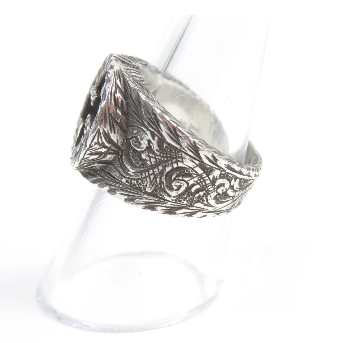 GUCCI Ring AG925 Silver Design ring Interlocking G