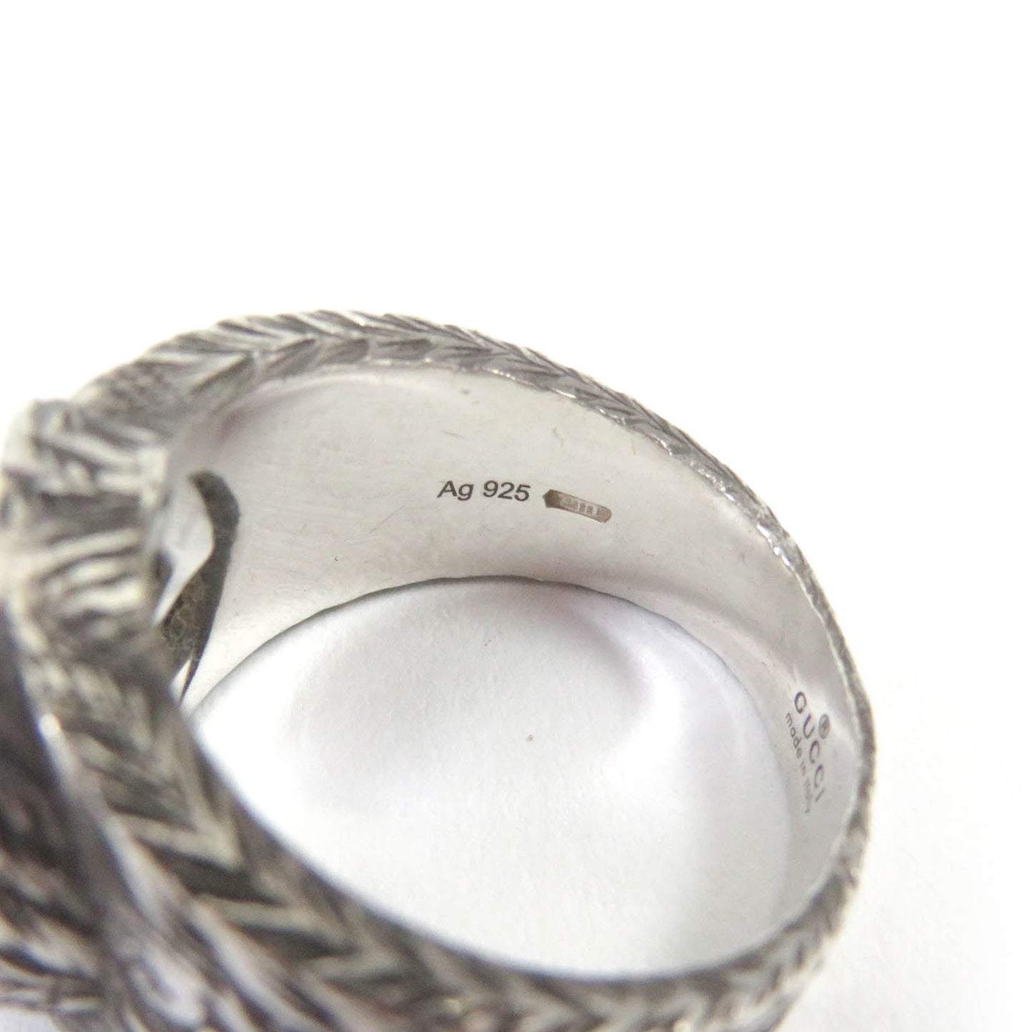 GUCCI Ring AG925 Silver Design ring Interlocking G