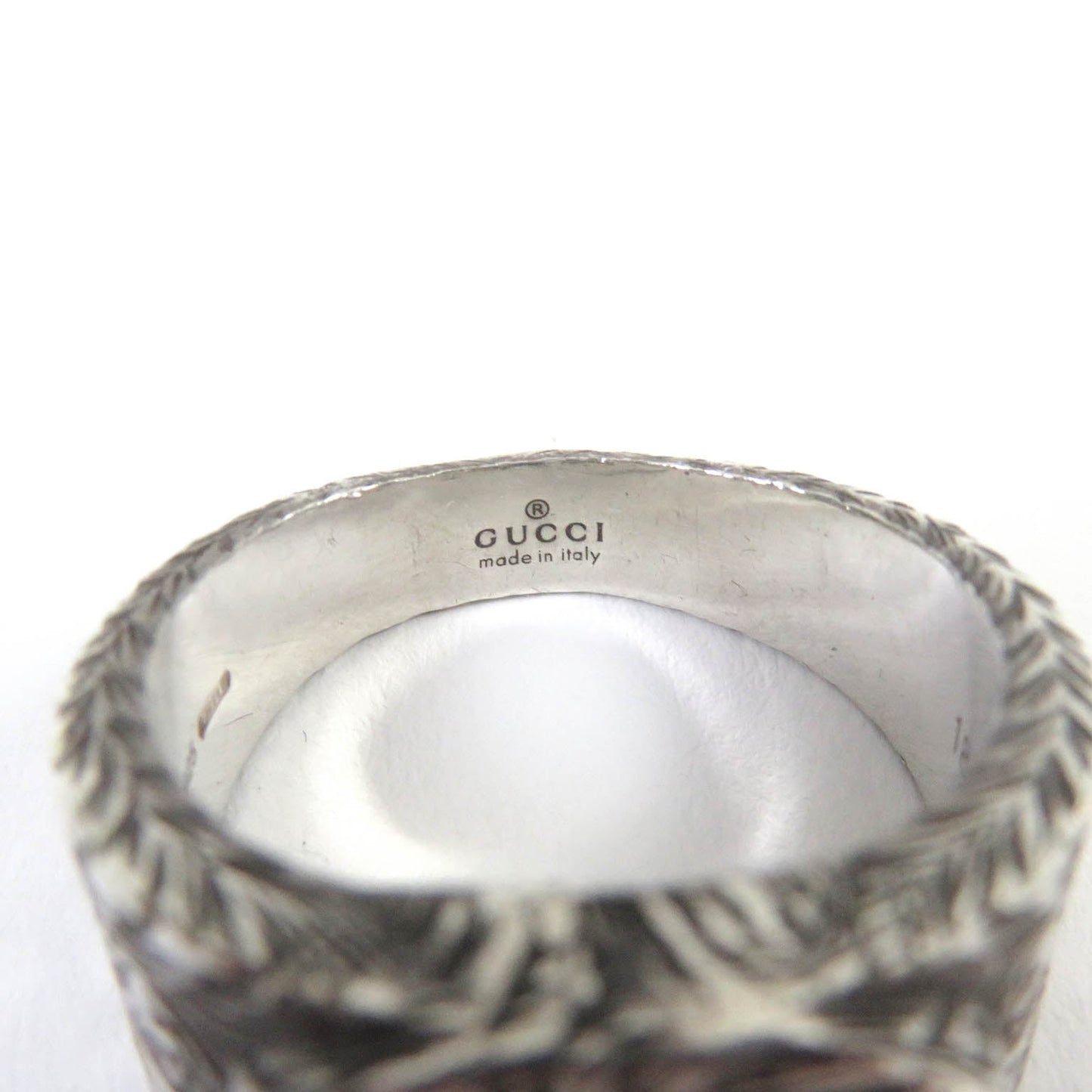 GUCCI Ring AG925 Silver Design ring Interlocking G