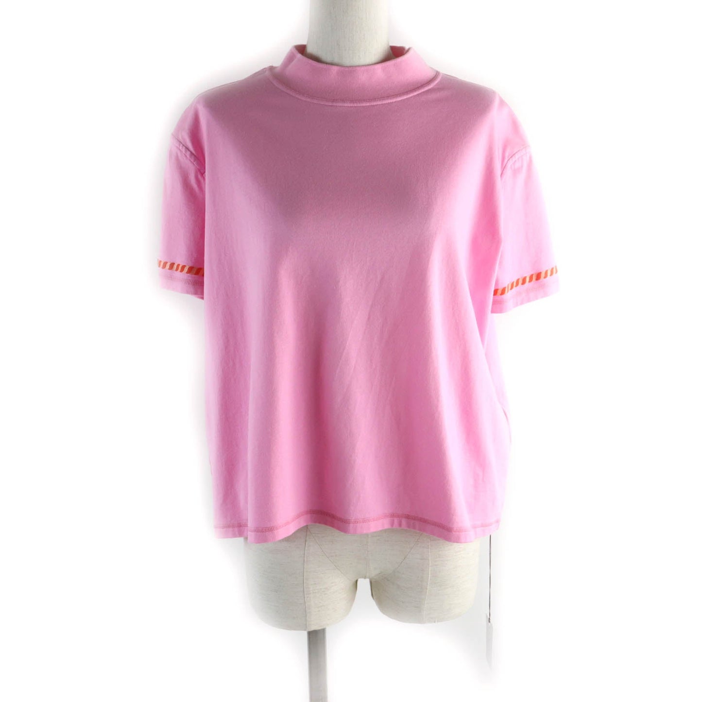 HERMES Short sleeve T-shirt 3E4621DL cotton pink Canoe 36