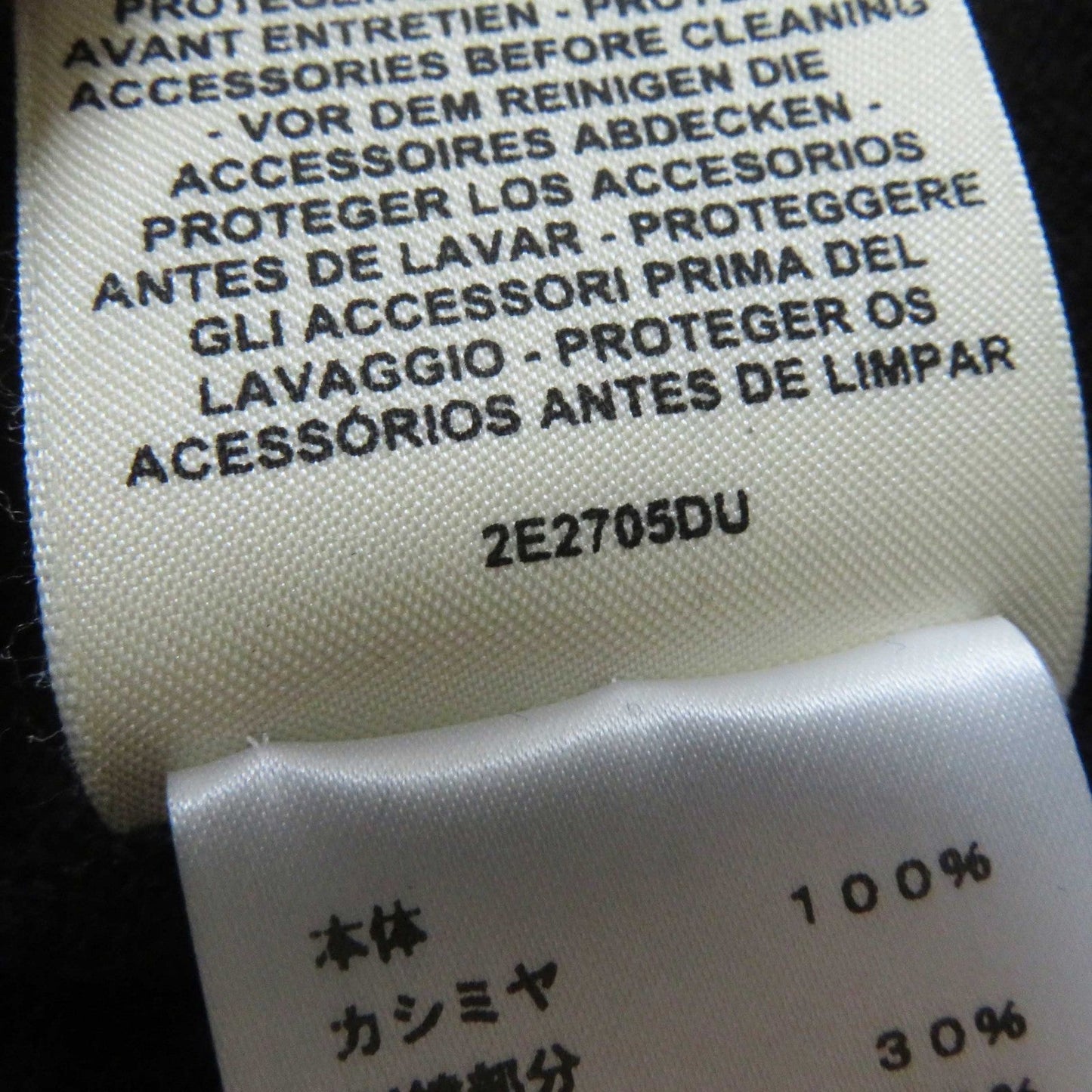 HERMES Short sleeve knit cashmere Black White BRIDES de GALA Ceremony Bridle 34