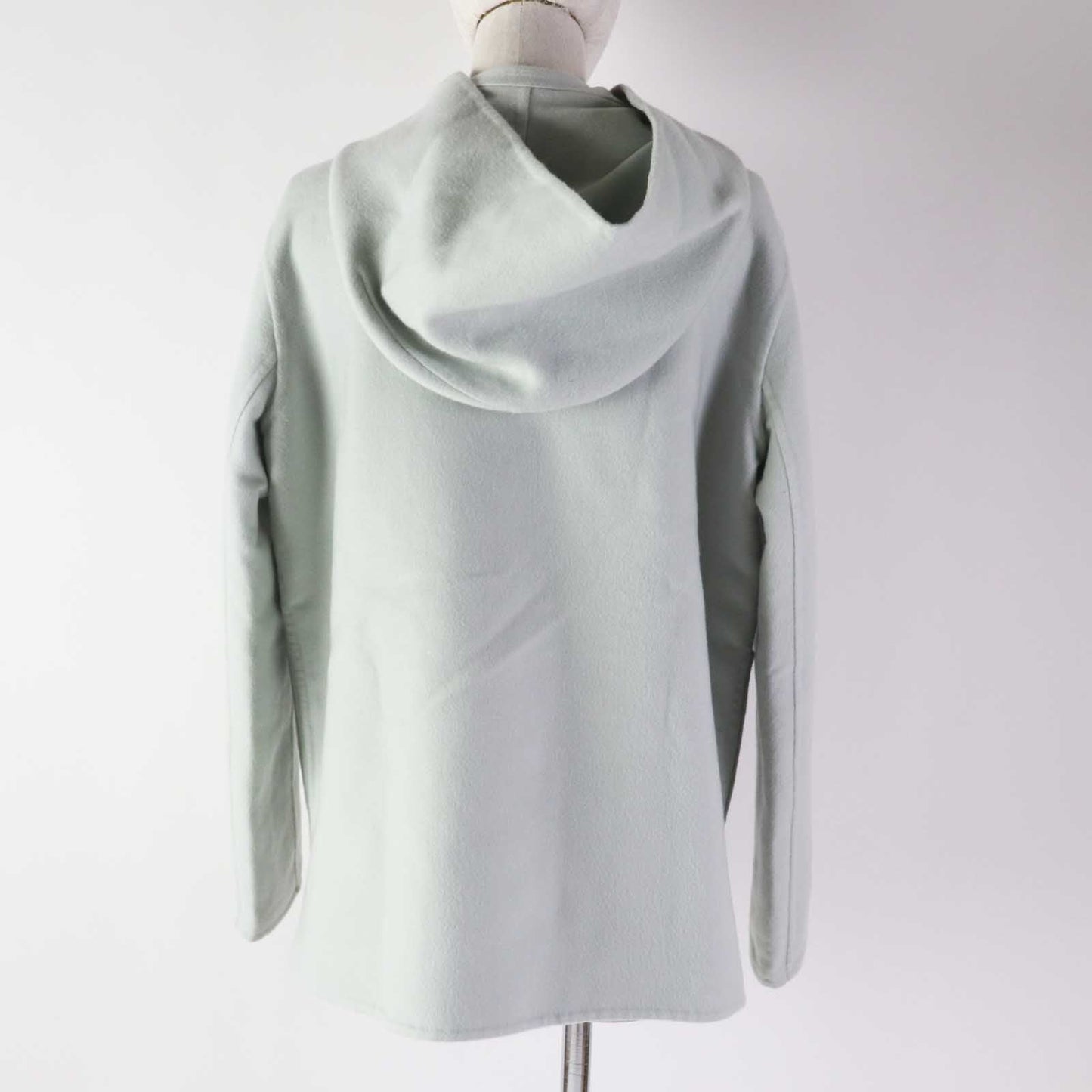 HERMES coat cashmere Light blue 38