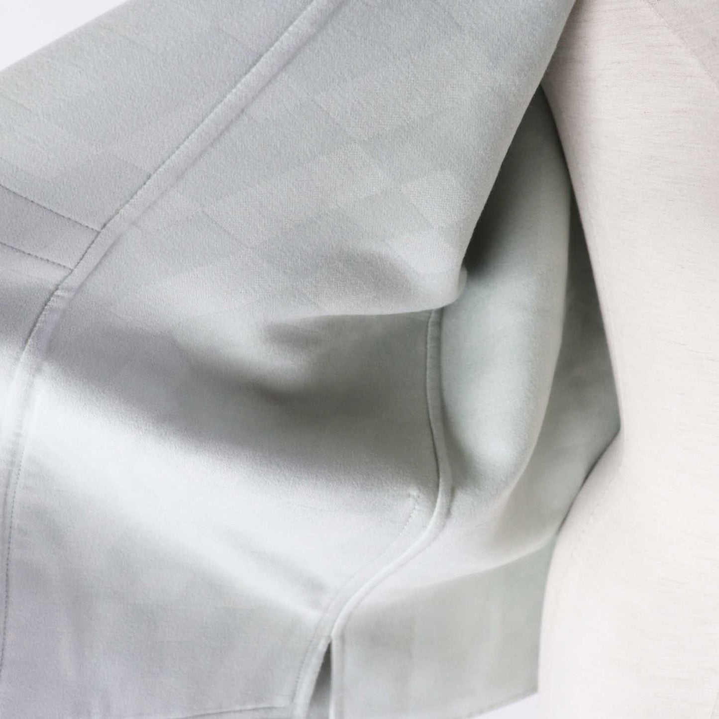 HERMES coat cashmere Light blue 38