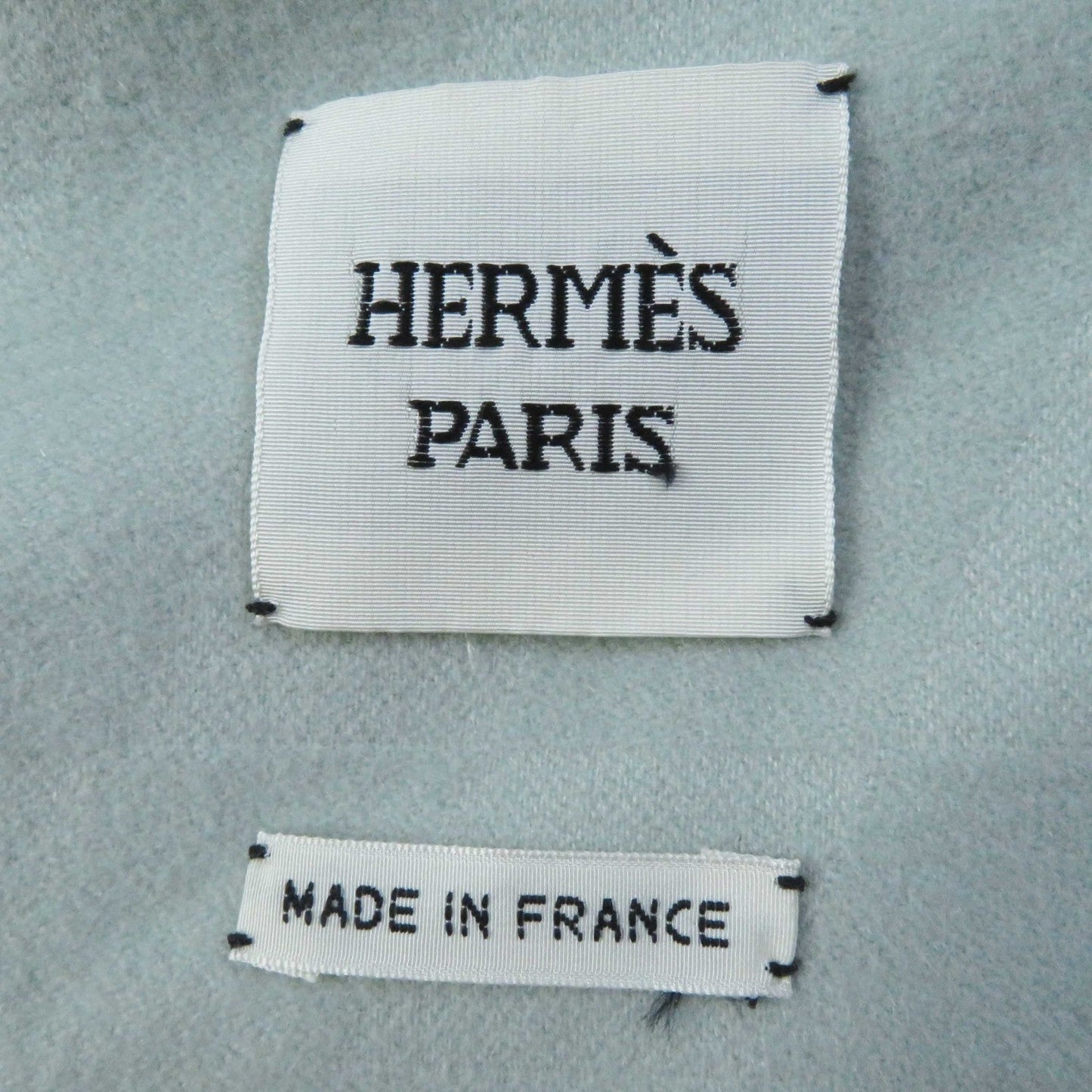 HERMES coat cashmere Light blue 38