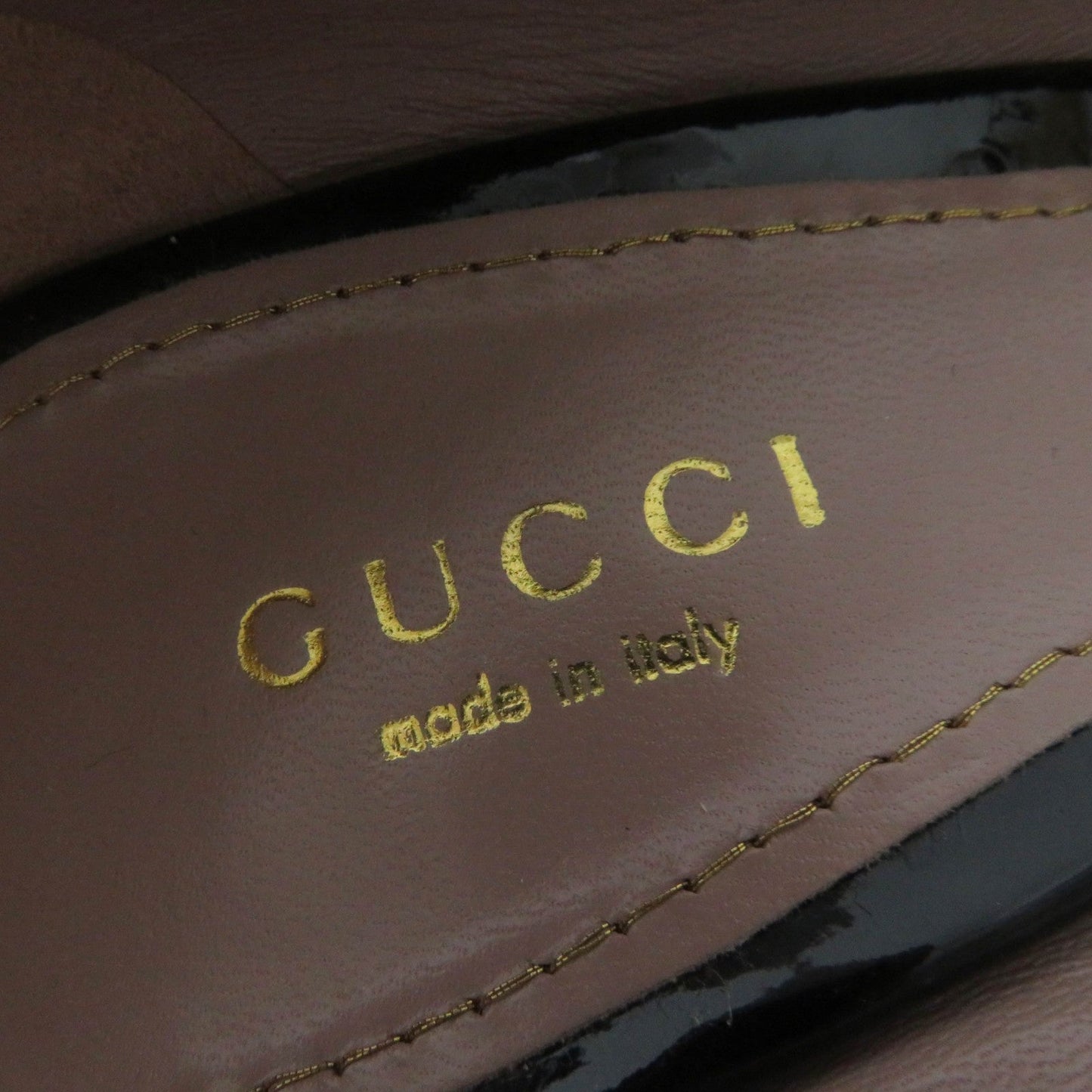 GUCCI pumps 309999 patent black 35.5