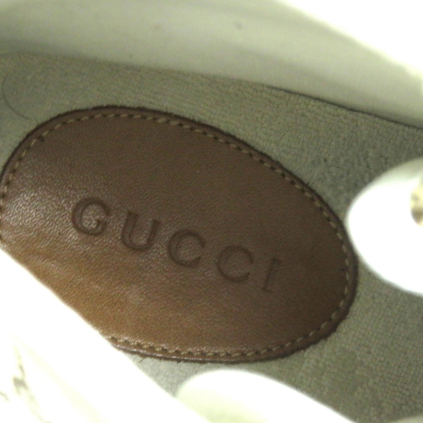 GUCCI High cut sneakers 738995 Suede Beige type mens 7.5 Secondhand