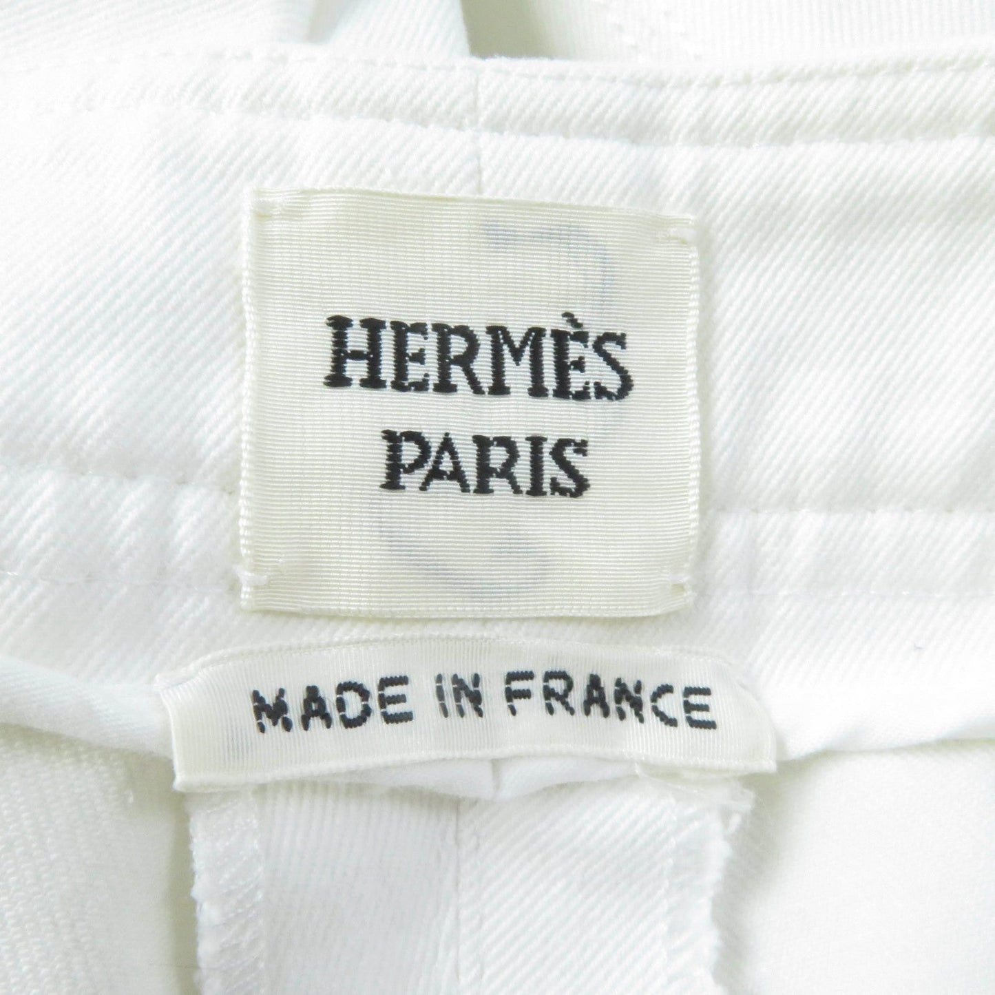 HERMES Denim pants cotton white 34