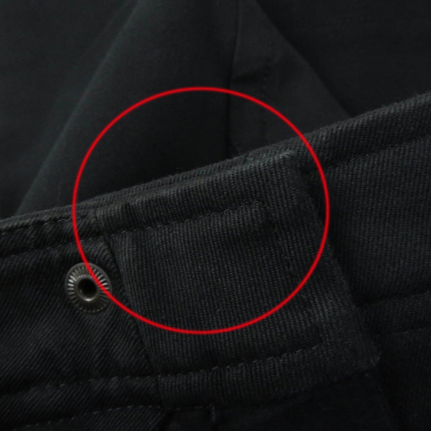HERMES skinny pants cotton black 34
