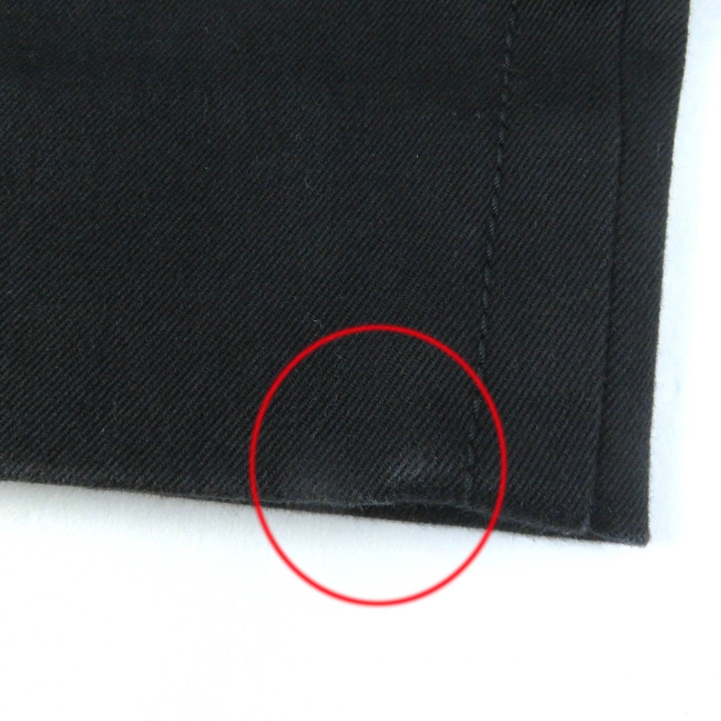 HERMES skinny pants cotton black 34