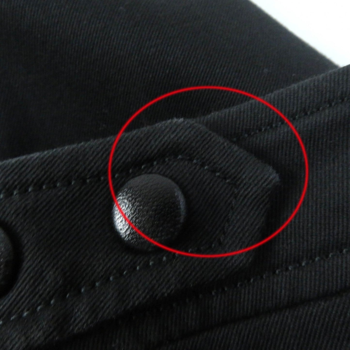 HERMES skinny pants cotton black 34